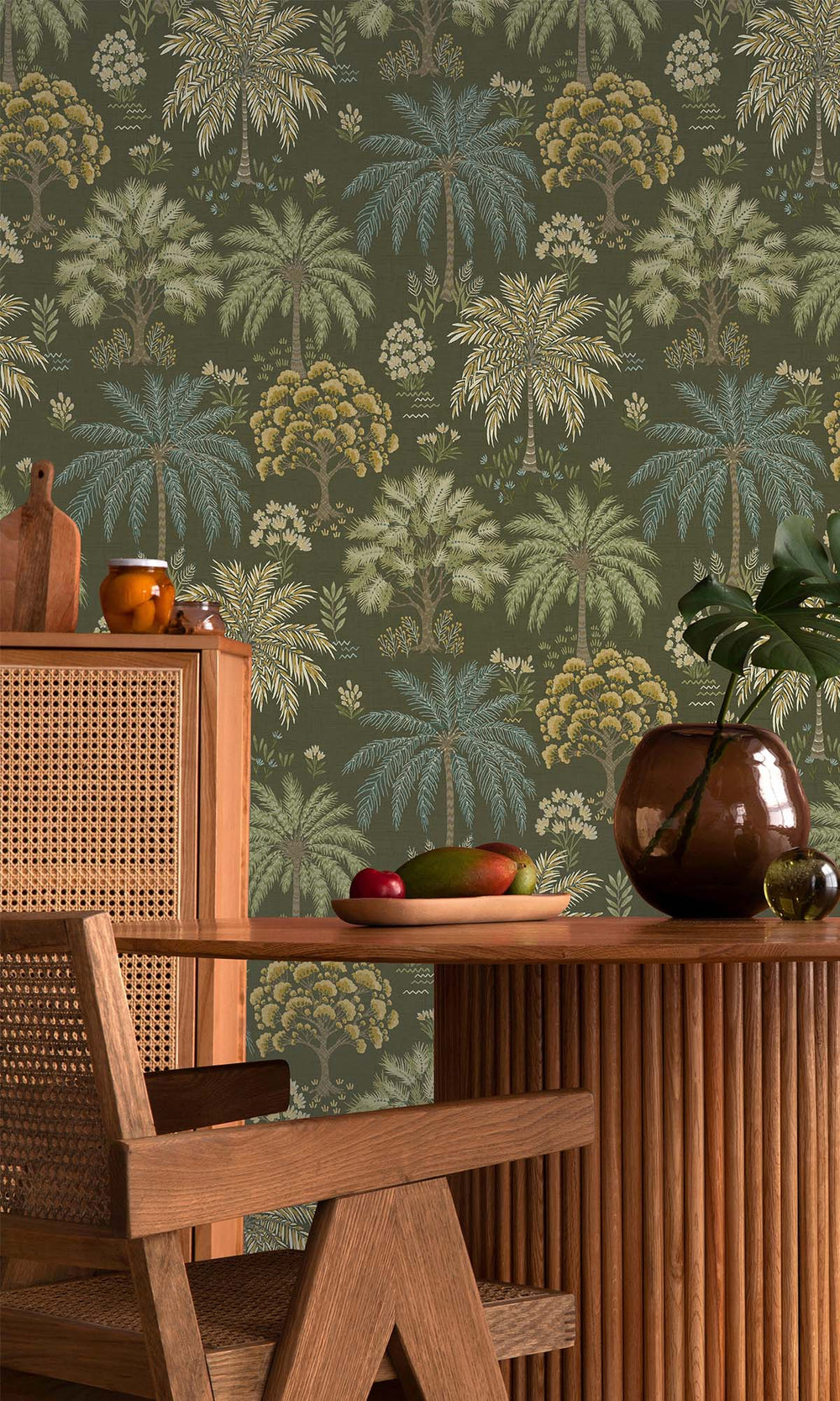 Green Tropical Arbors Wallpaper R10253