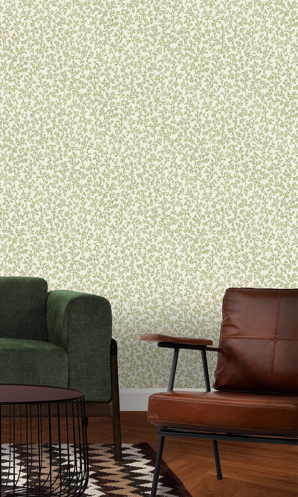 Sage Coral Forest Wallpaper R10255