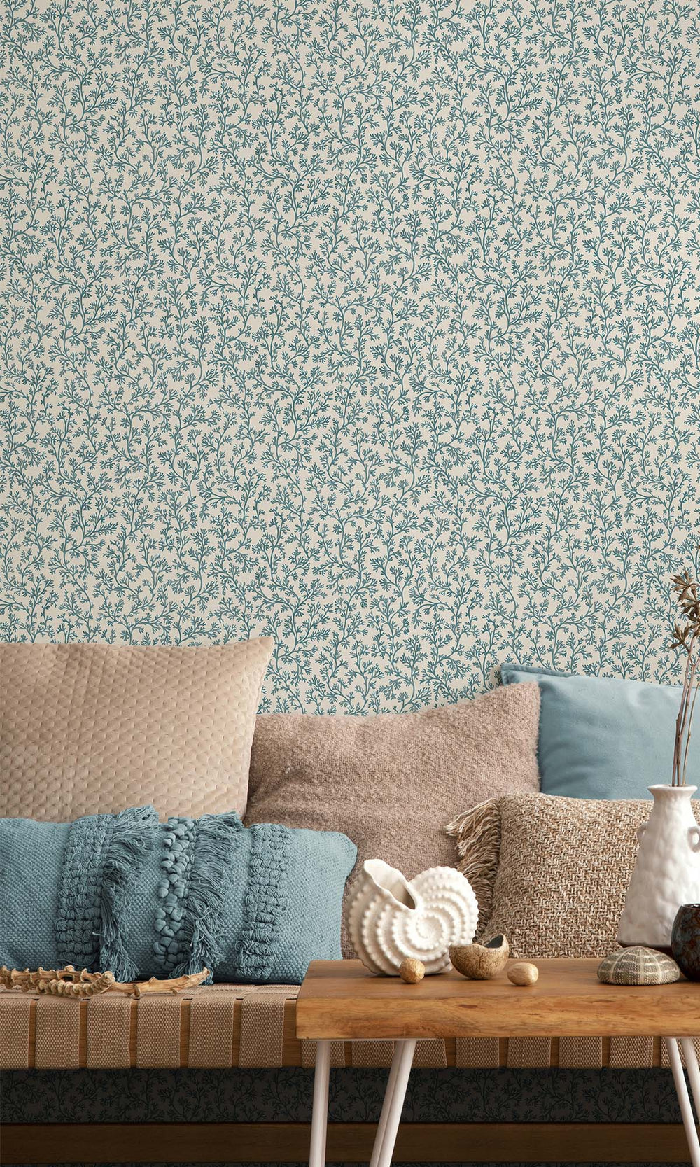Aqua Coral Forest Wallpaper R10257