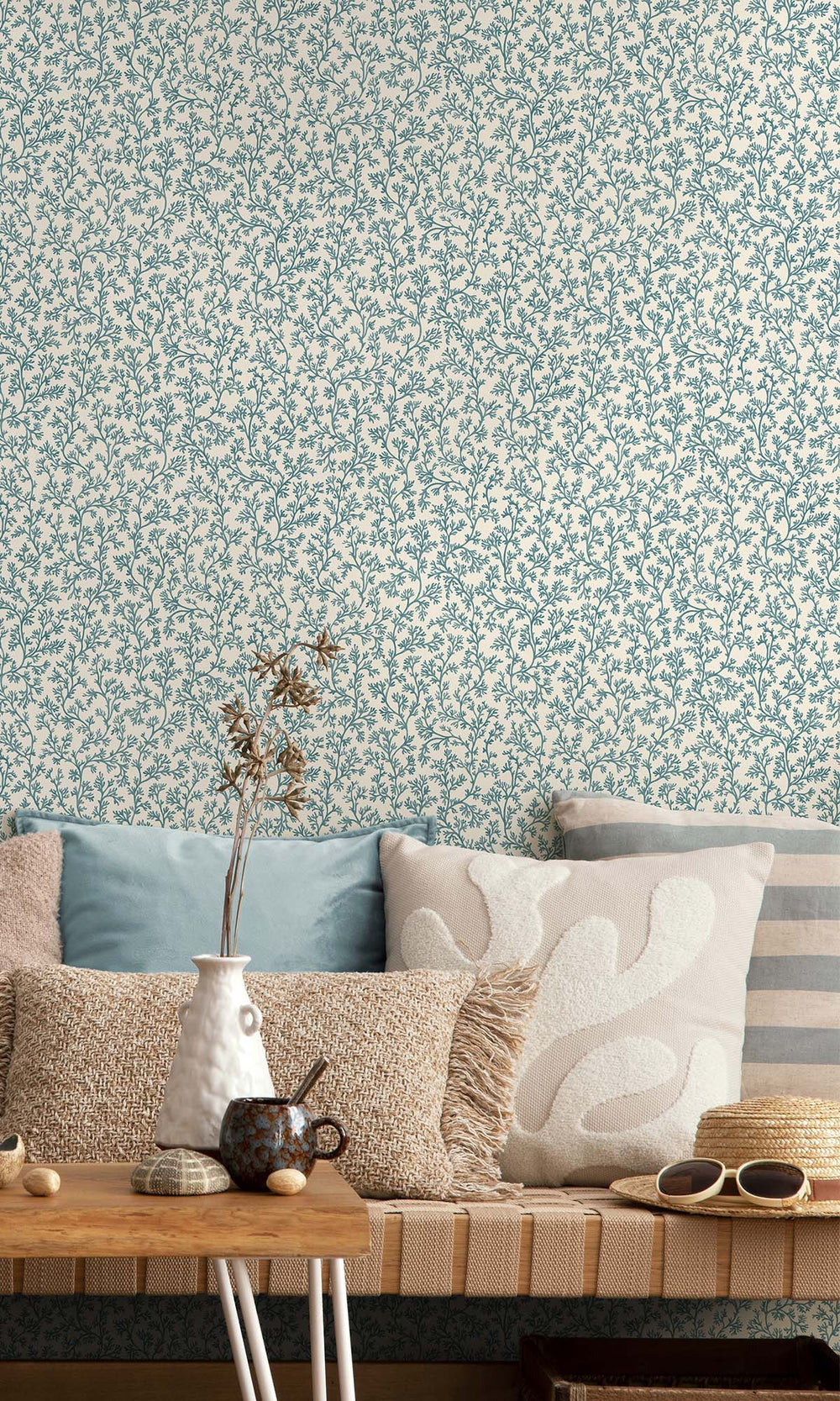 Aqua Coral Forest Wallpaper R10257