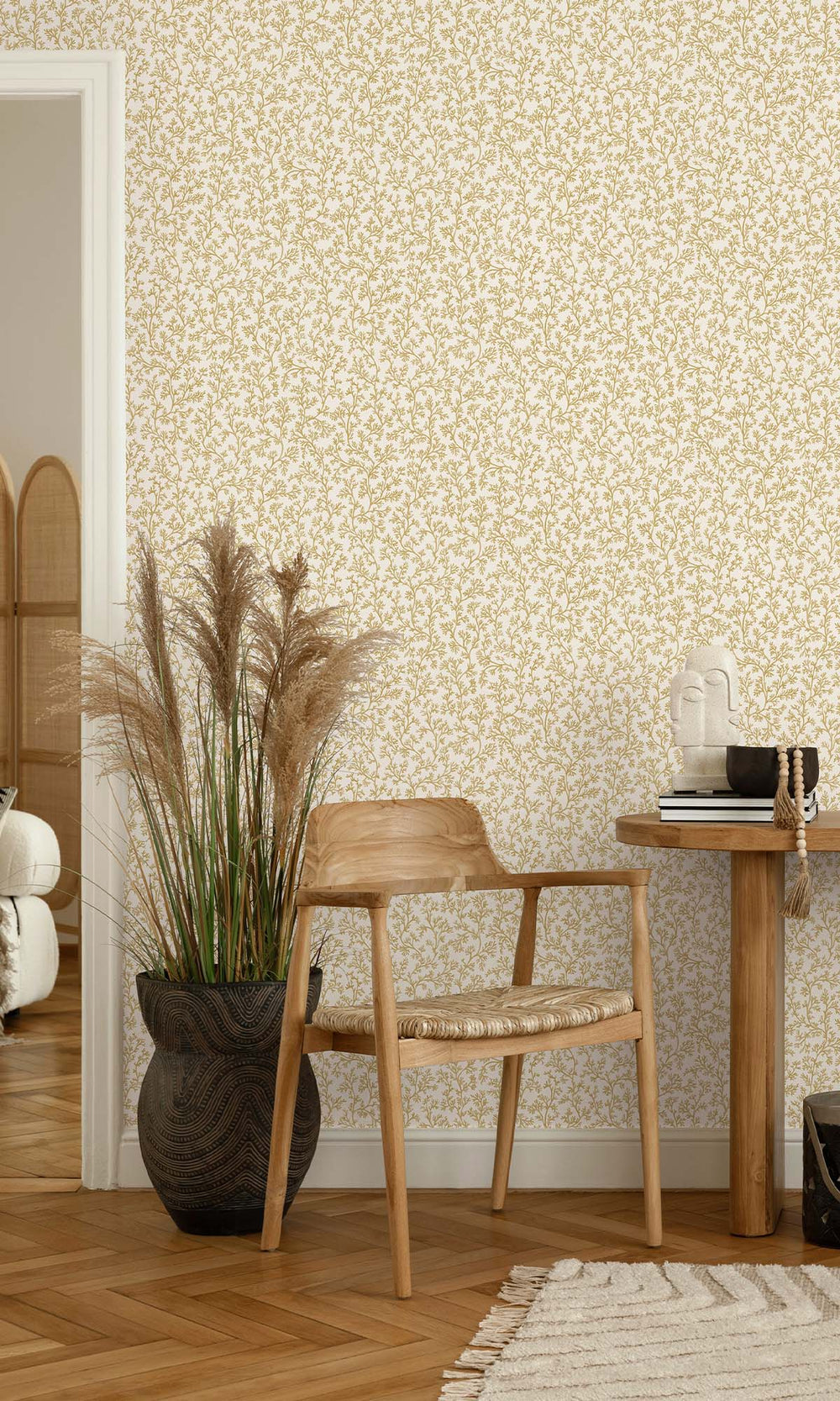 Ochre Coral Forest Wallpaper R10258