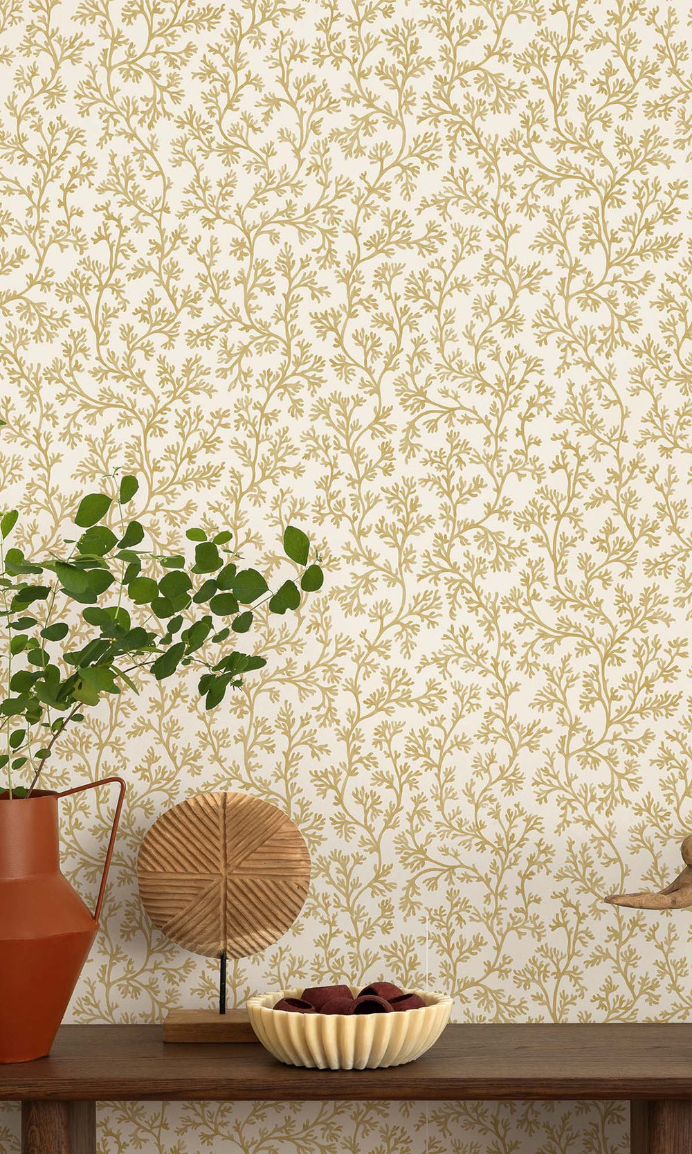 Ochre Coral Forest Wallpaper R10258