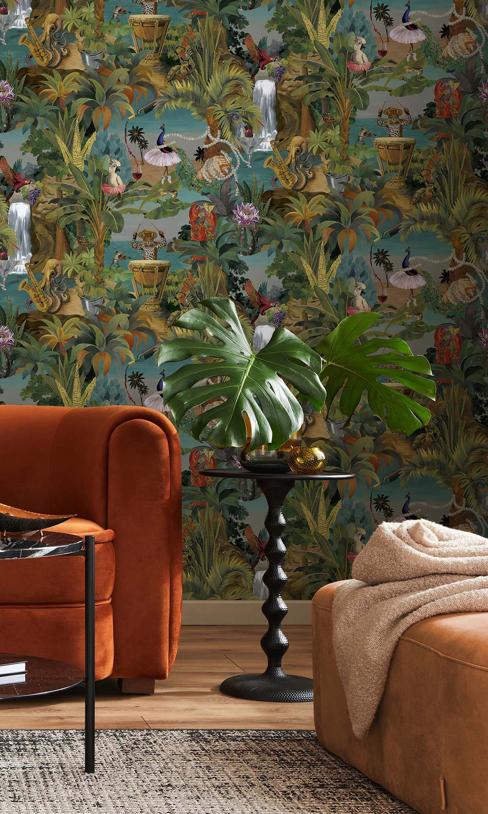 Multi Tropical Beach Life Wallpaper R10273