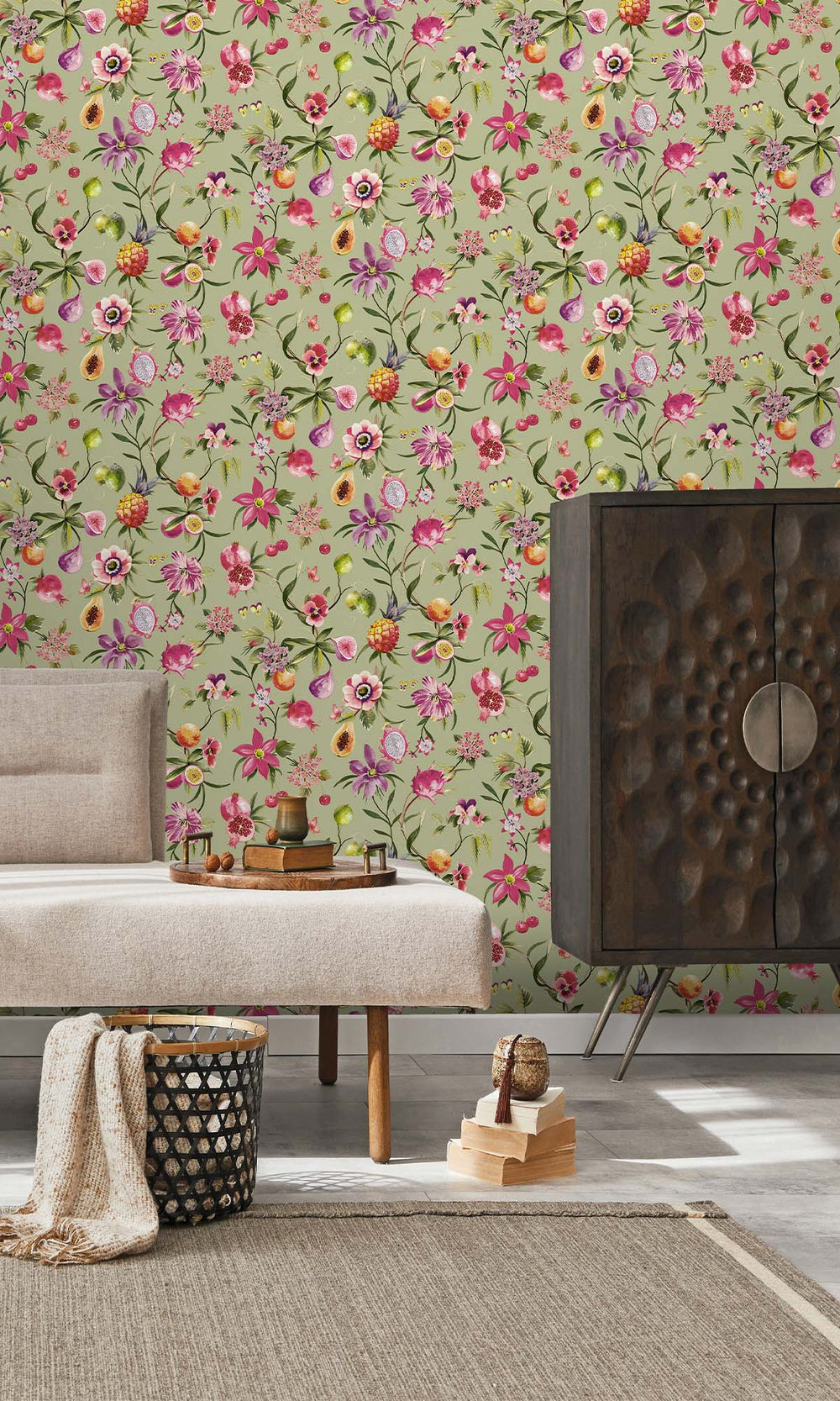 Sage Exotic Tropics Wallpaper R10281