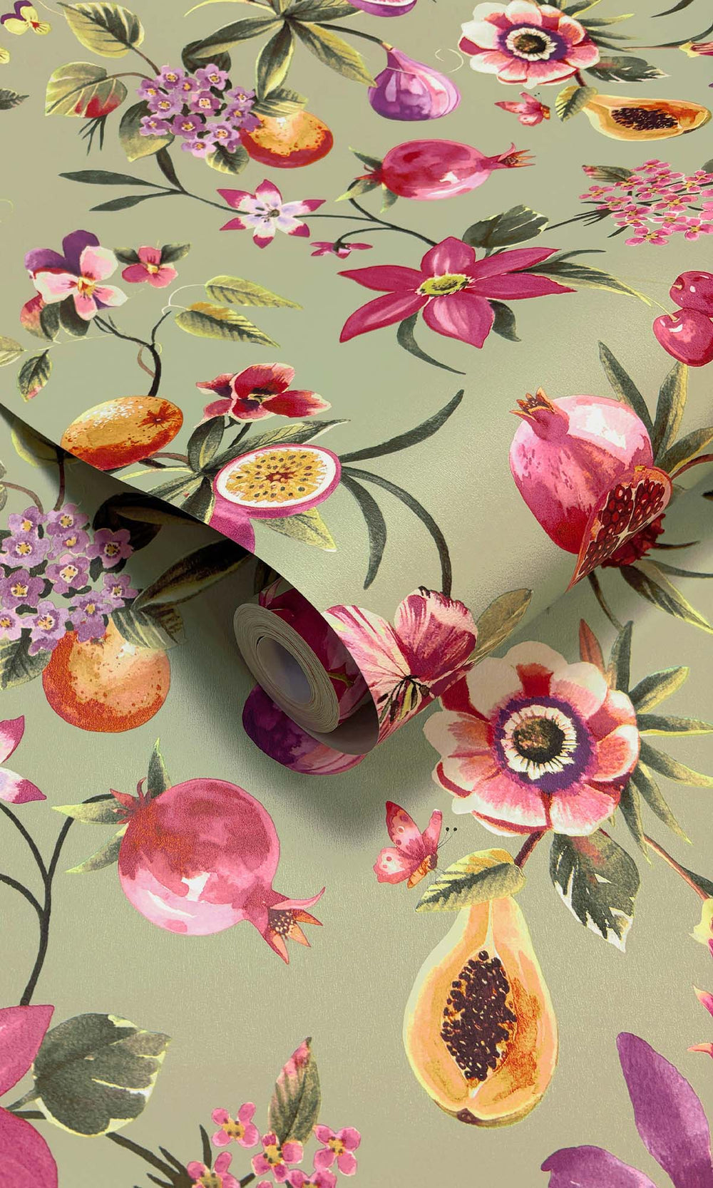 Sage Exotic Tropics Wallpaper R10281