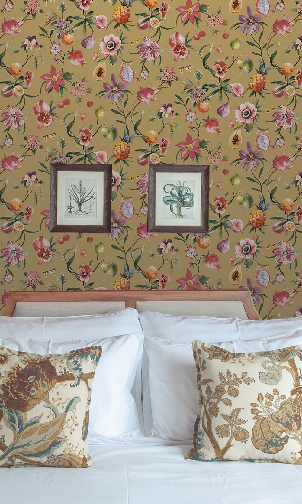 Ochre Exotic Tropics Wallpaper R10283