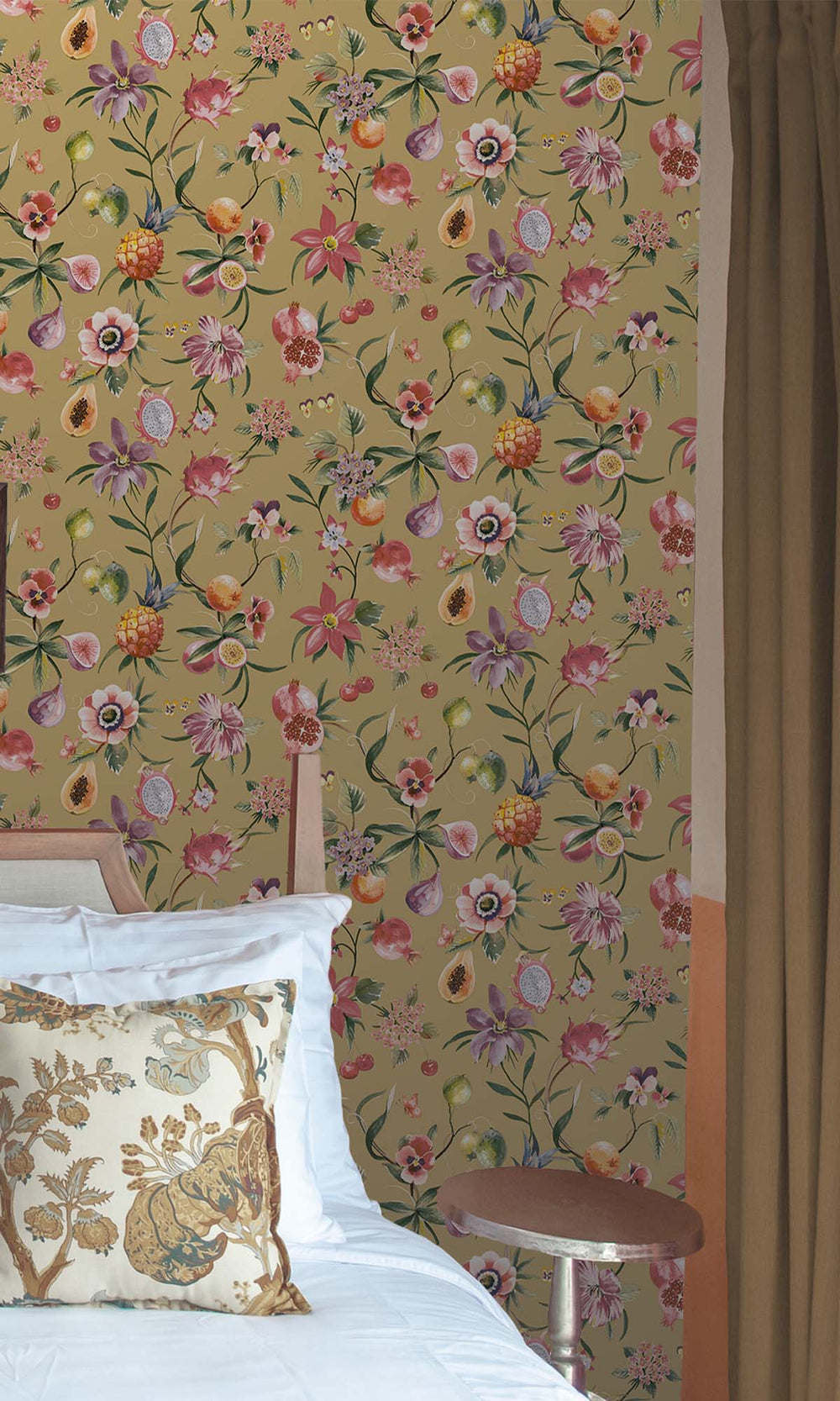 Ochre Exotic Tropics Wallpaper R10283