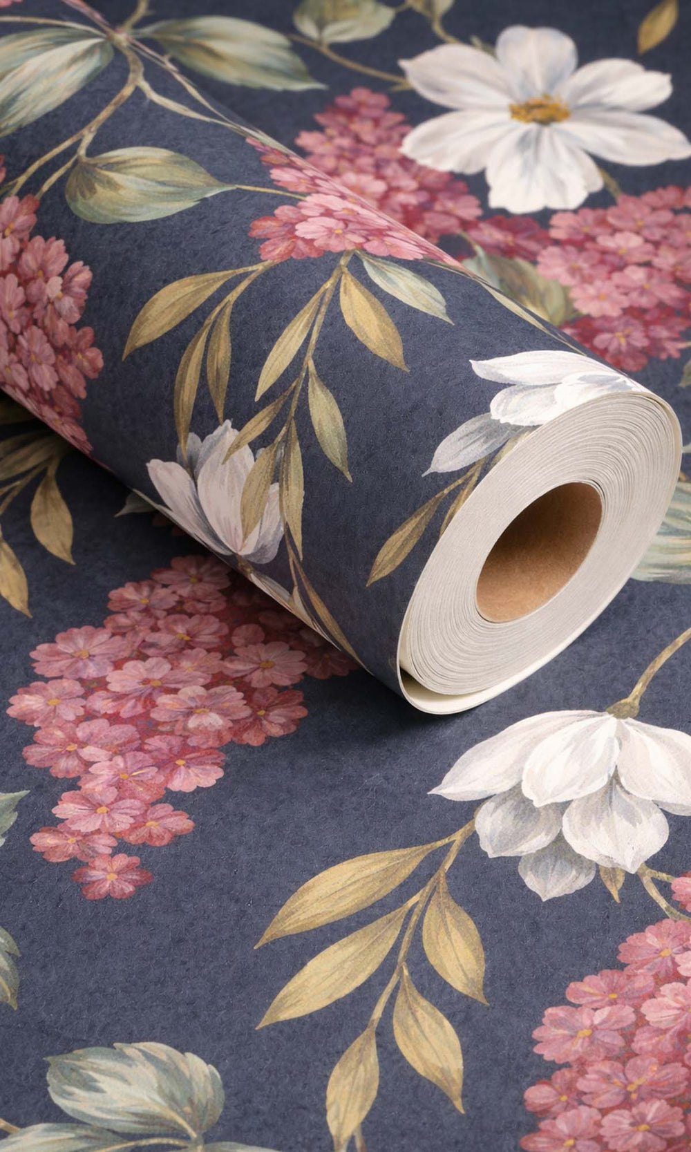 Navy Iconic Buddleia Wallpaper R10287