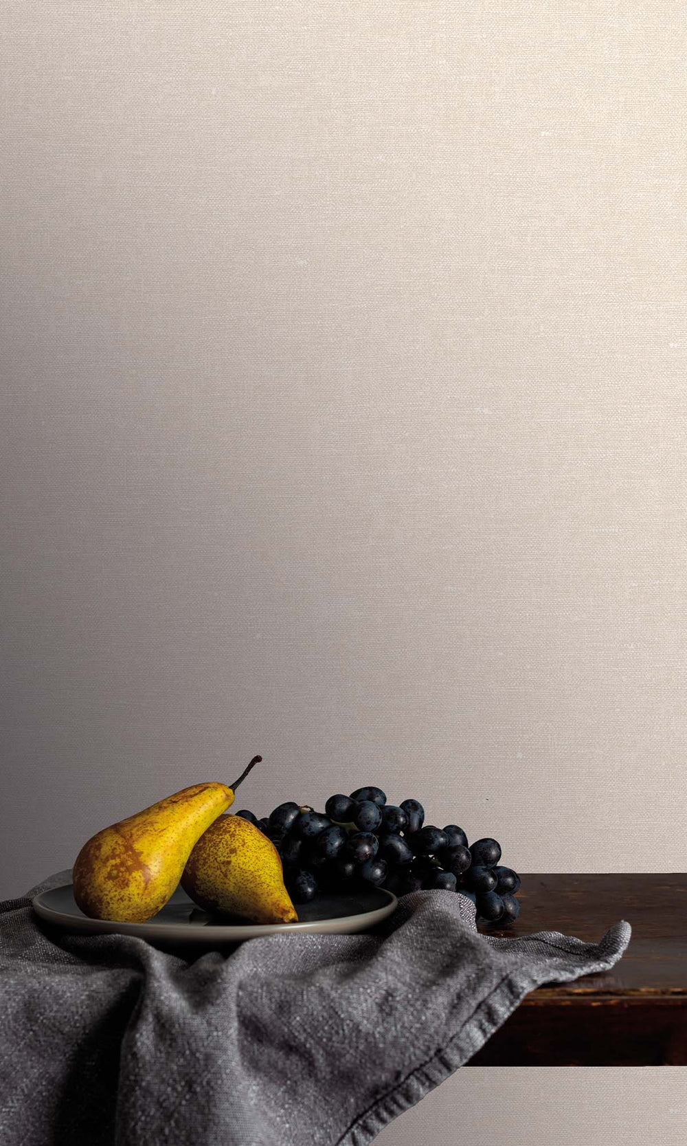 Beige Faux Hemp Print Wallpaper R10291