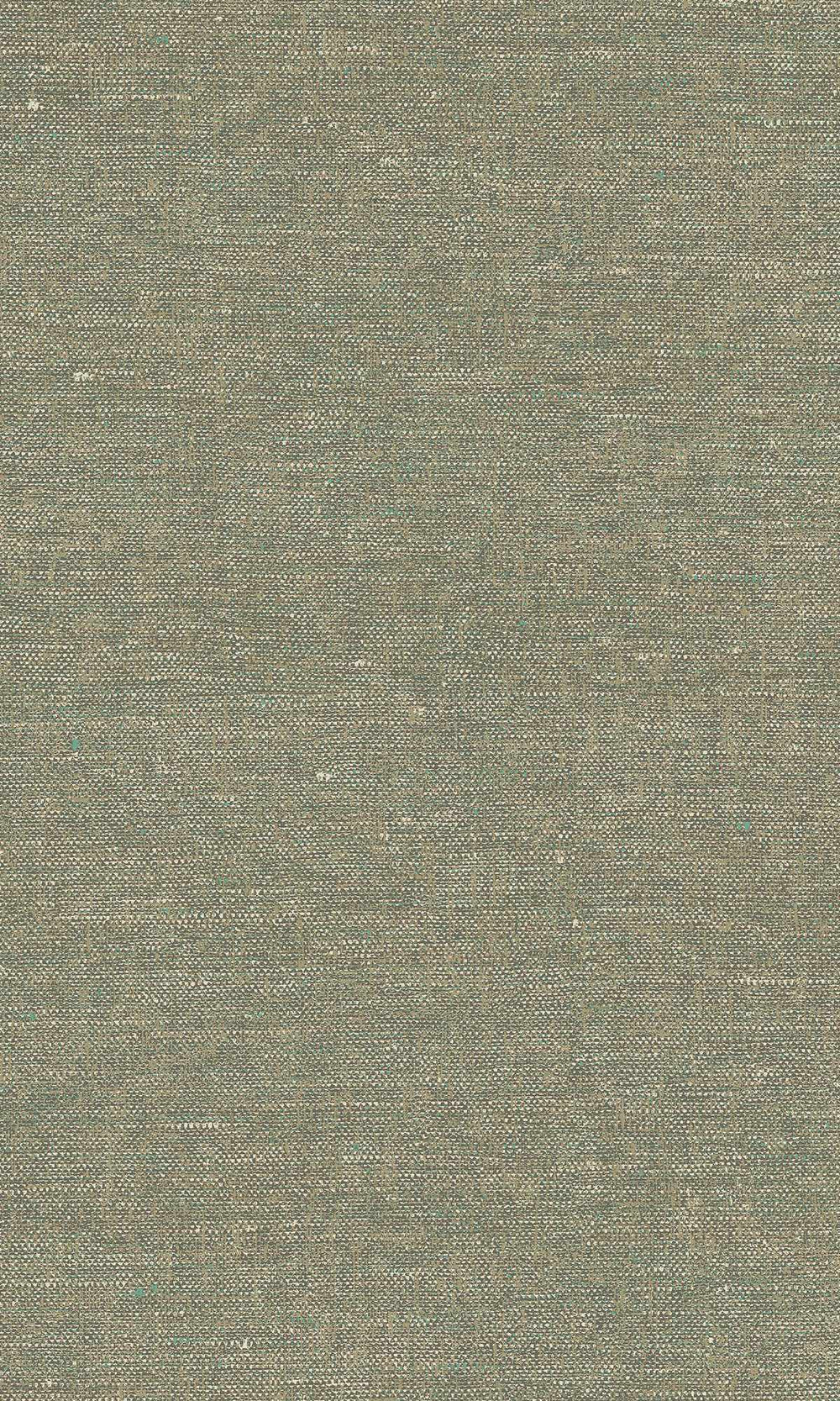 Oil Green Faux Hemp Print Wallpaper R10300