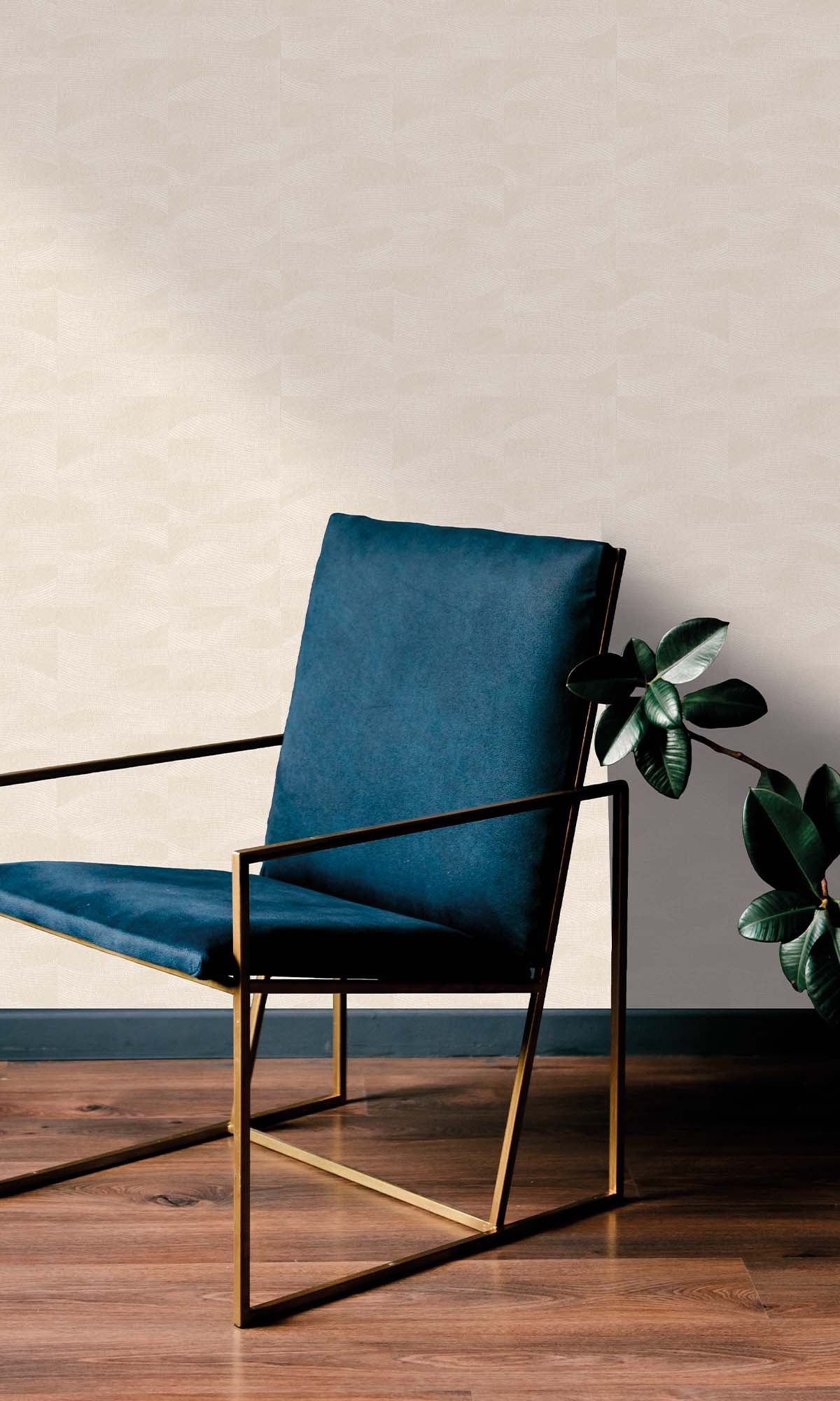 Beige Abstract Swirl Wallpaper R10303