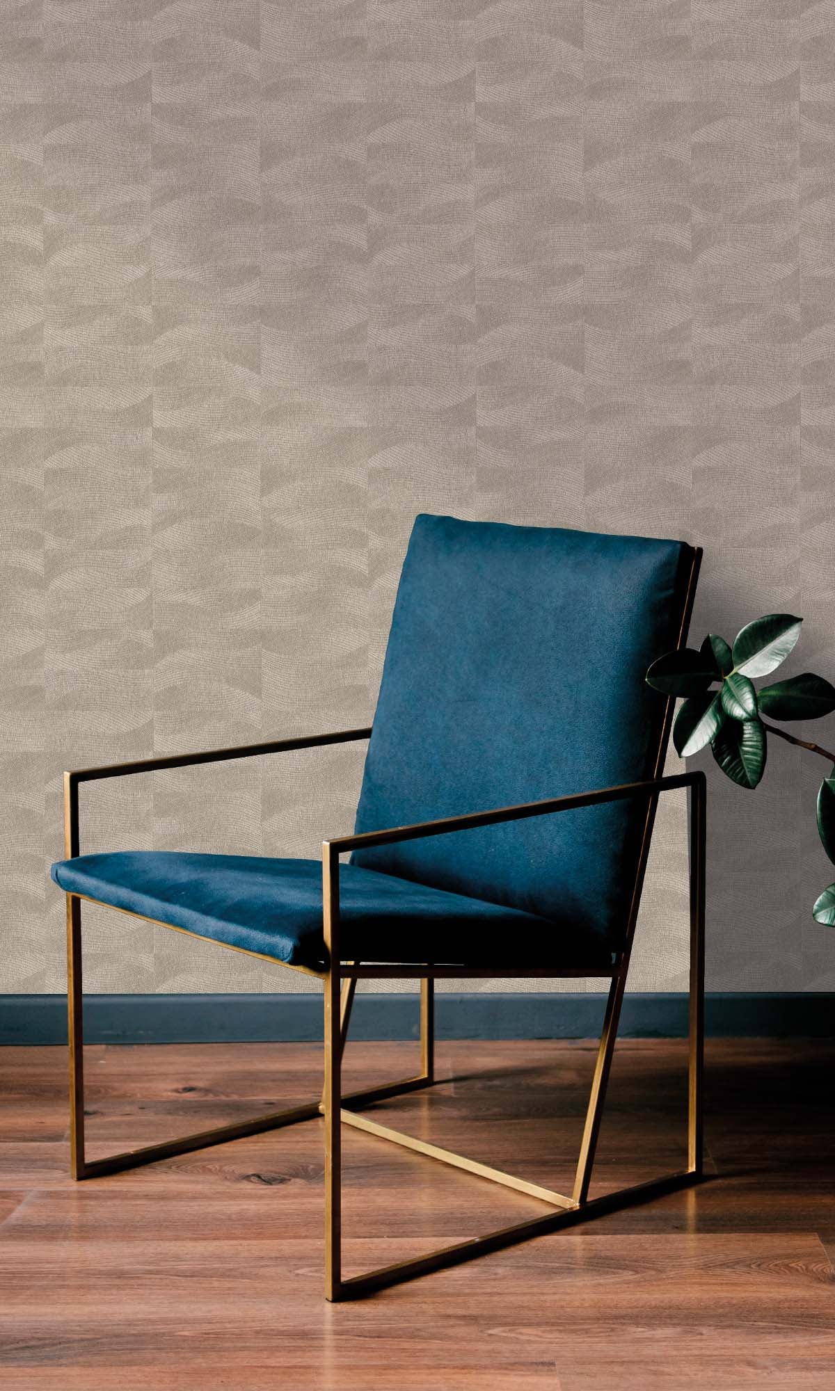 Warm Grey Abstract Swirl Wallpaper R10304