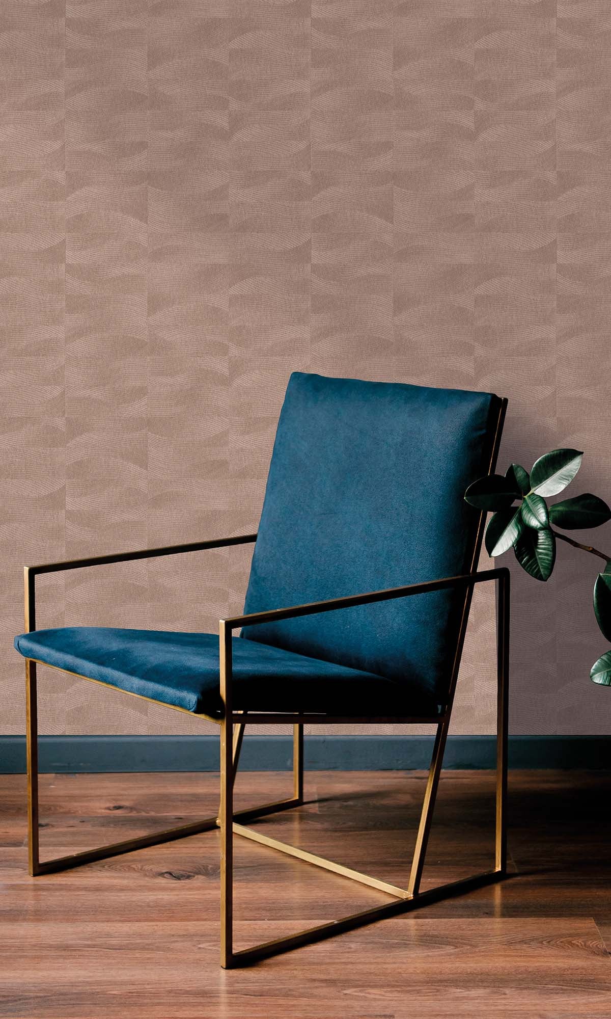 Cedar Wood Abstract Swirl Wallpaper R10306