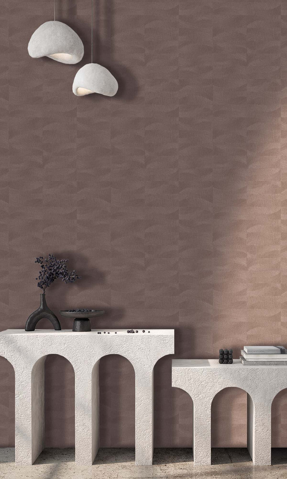 Cedar Wood Abstract Swirl Wallpaper R10306