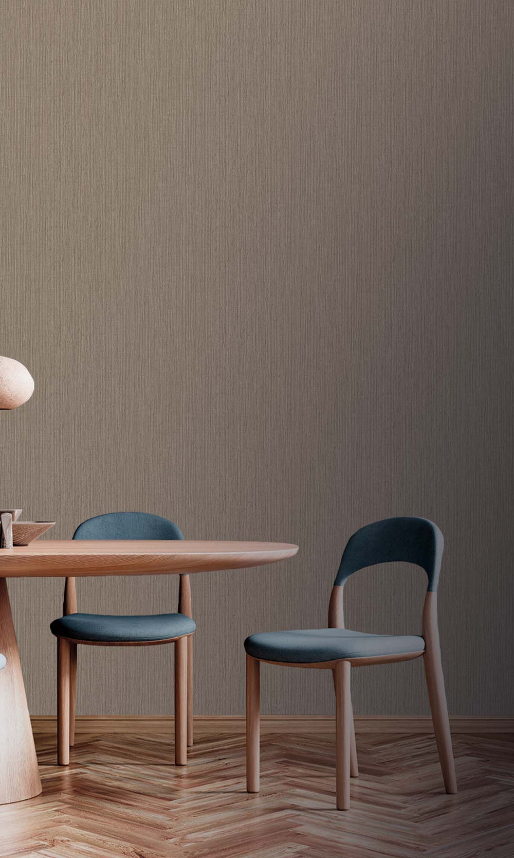 Roasted Cashew Faux Rattan Print Wallpaper R10316