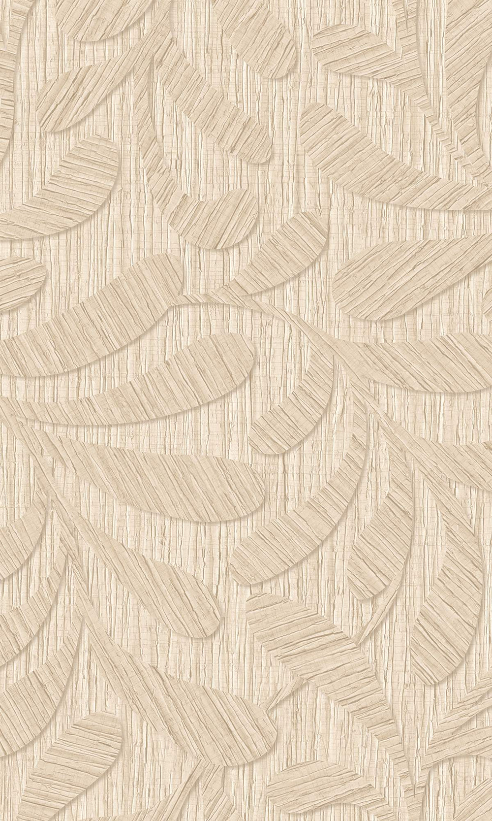 Natural Embossed Leaves Wallpaper R10318