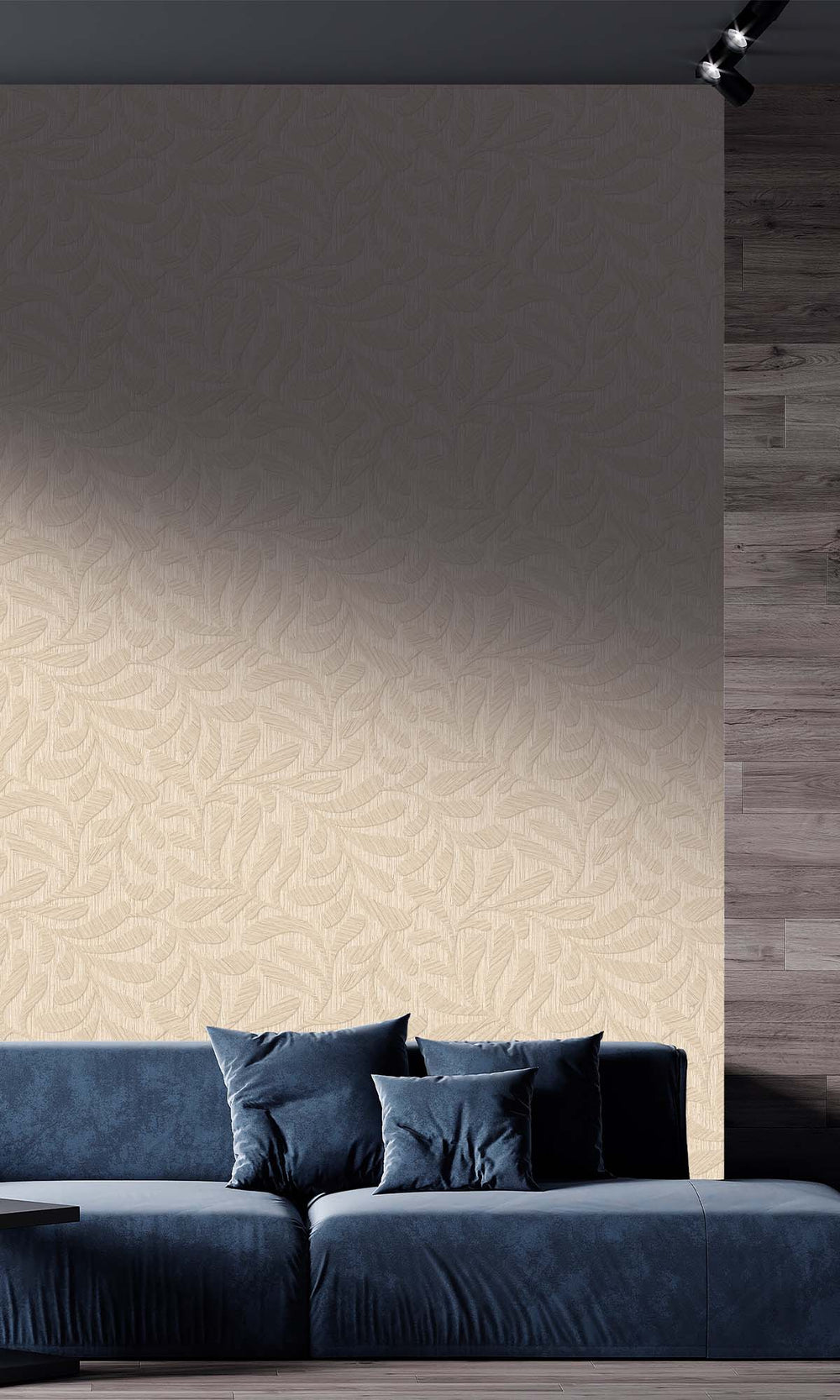 Natural Embossed Leaves Wallpaper R10318