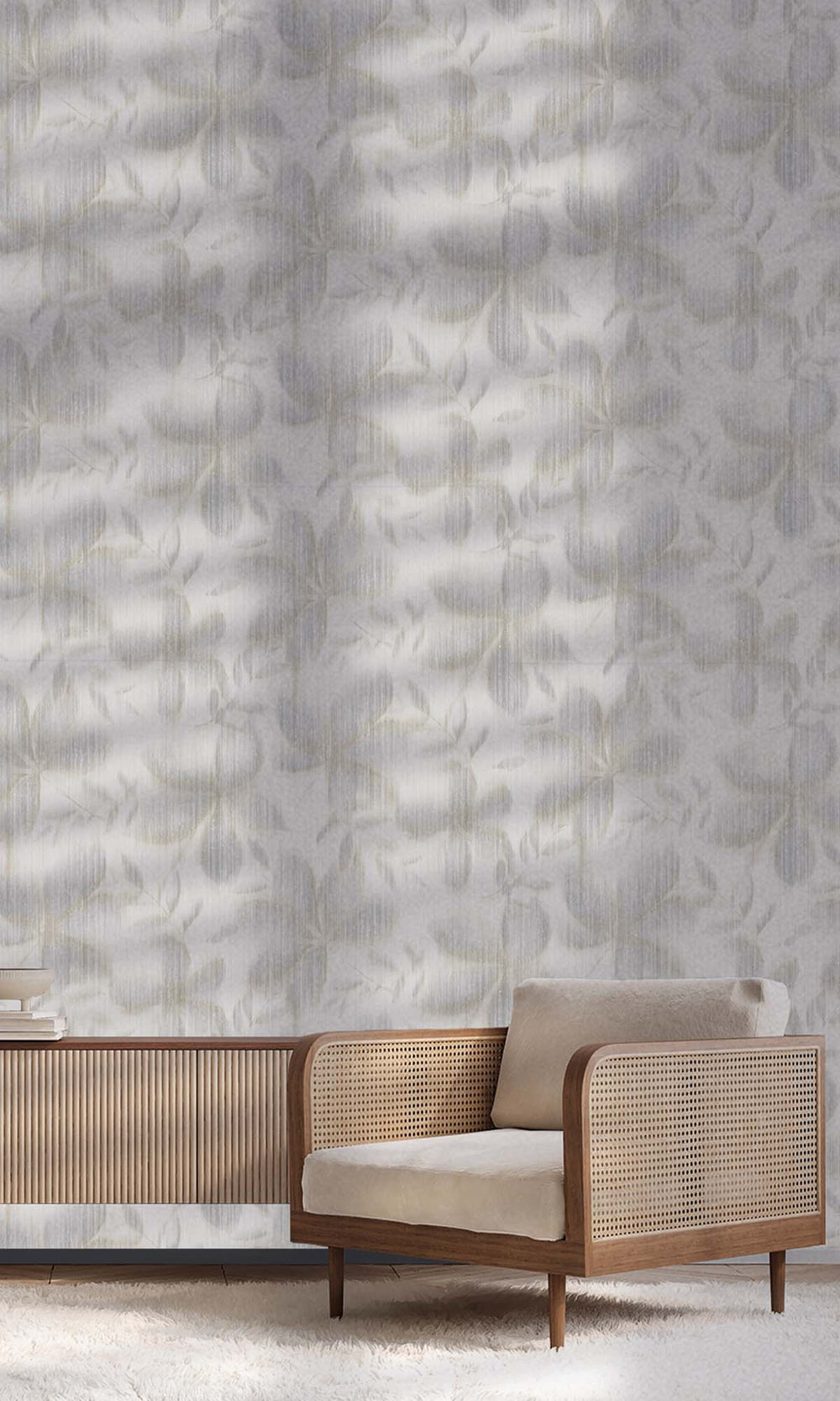 Oyster Mushroom Floral Camouflage Wallpaper R10324
