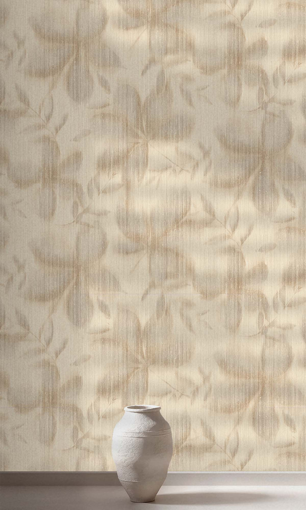 Taupe Floral Camouflage Wallpaper R10325