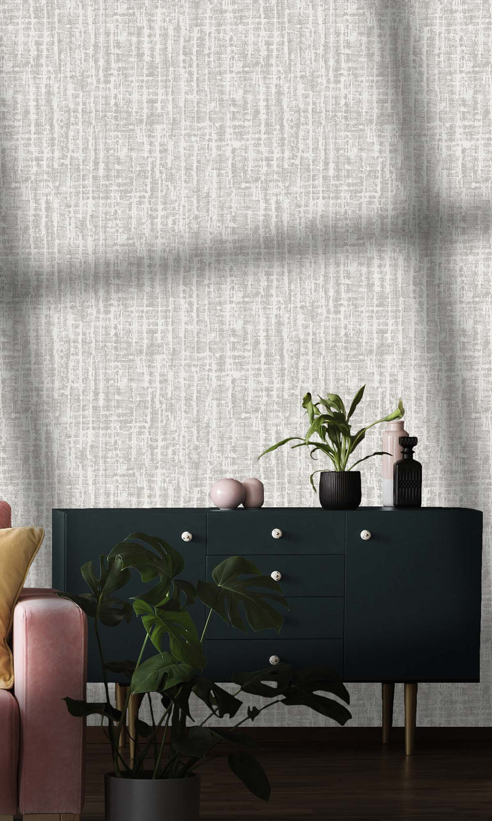 Dove Mini-geo Textured Print Wallpaper R10336
