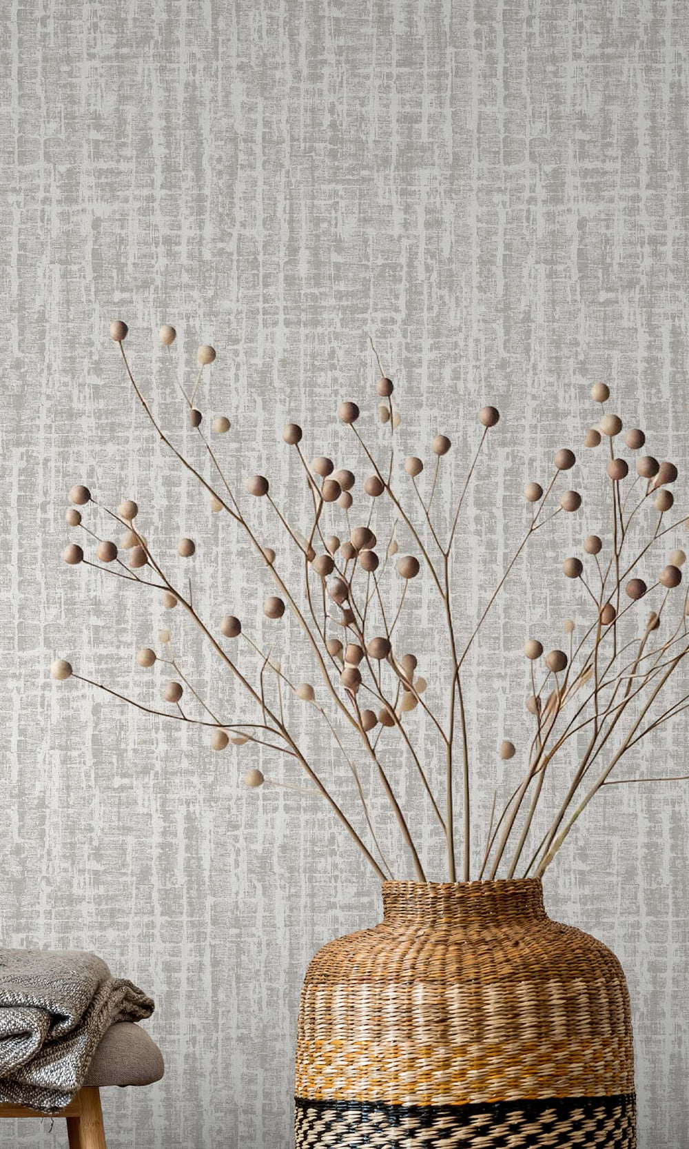Dove Mini-geo Textured Print Wallpaper R10336