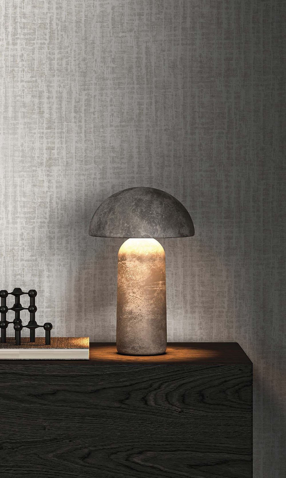 Dove Mini-geo Textured Print Wallpaper R10336