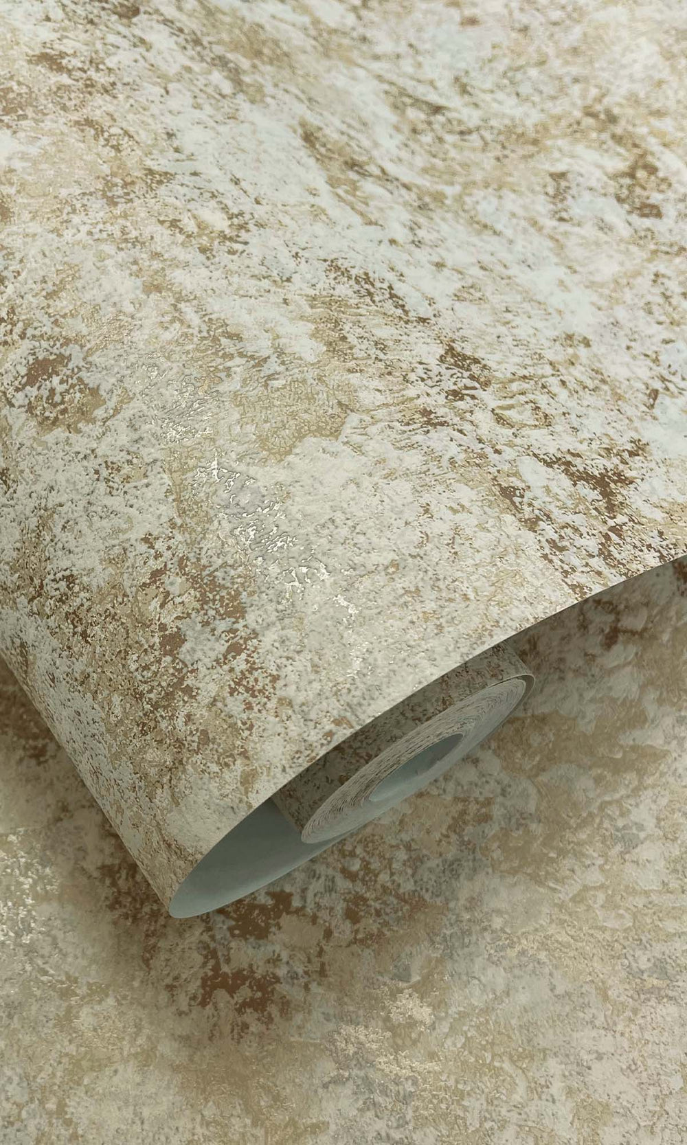 Beige Faux Plaster Effect Wallpaper R10340