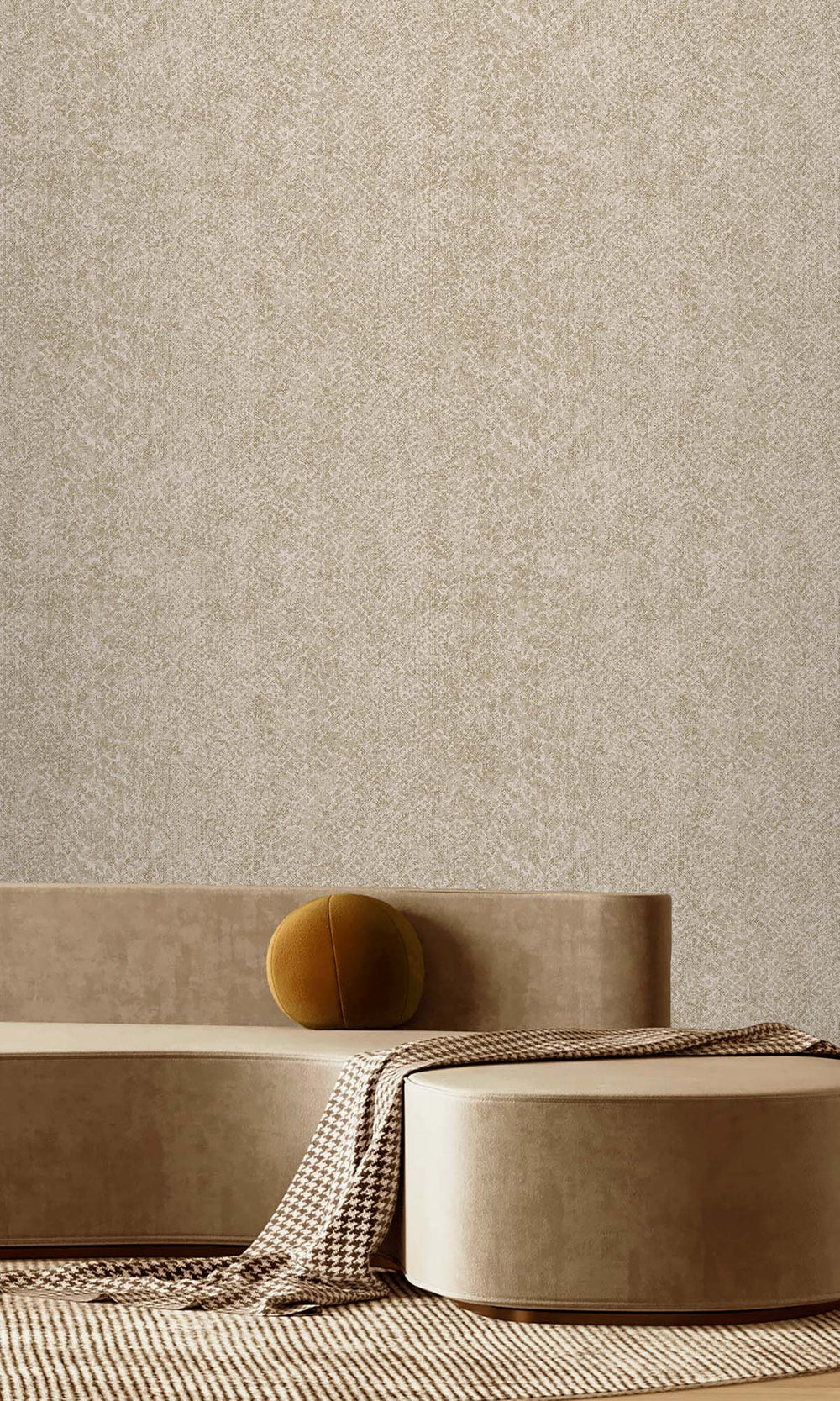 Cream Textured Faux Snakeskin Wallpaper R10348