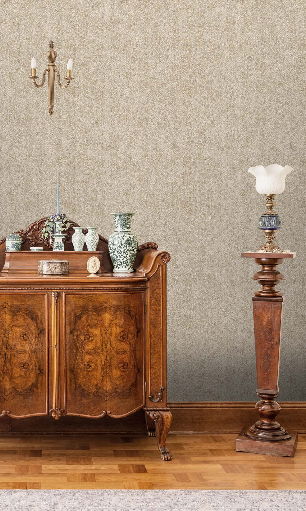 Cream Textured Faux Snakeskin Wallpaper R10348