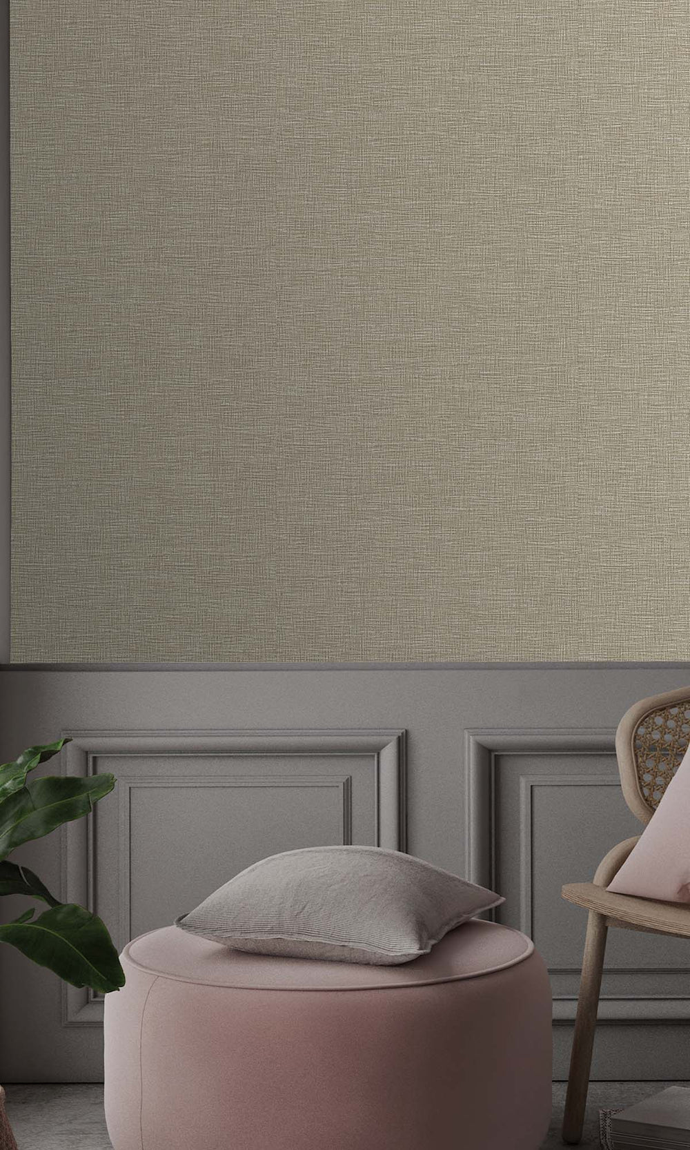 Cream Textured Faux Acrylic Wallpaper R10349