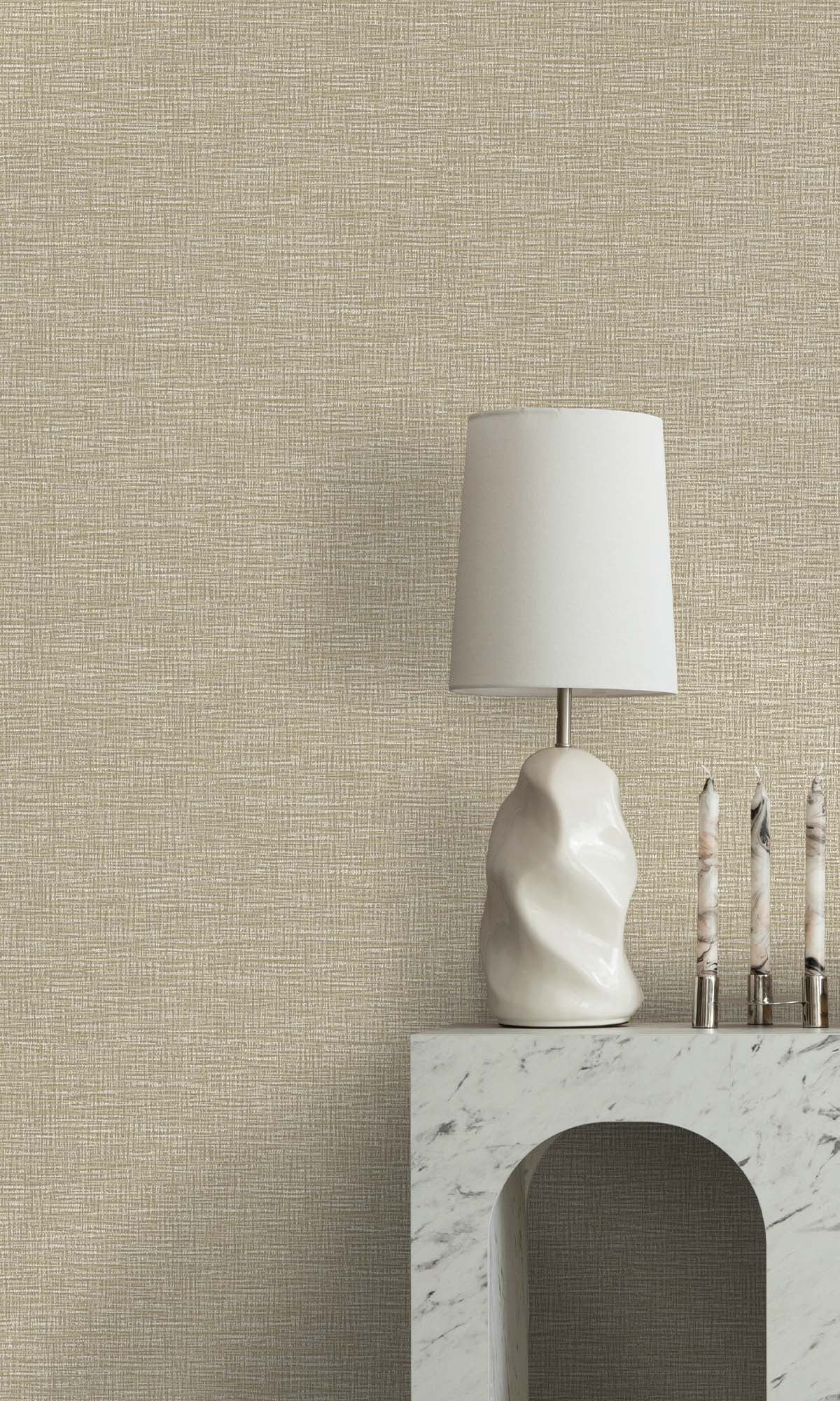 Cream Textured Faux Acrylic Wallpaper R10349
