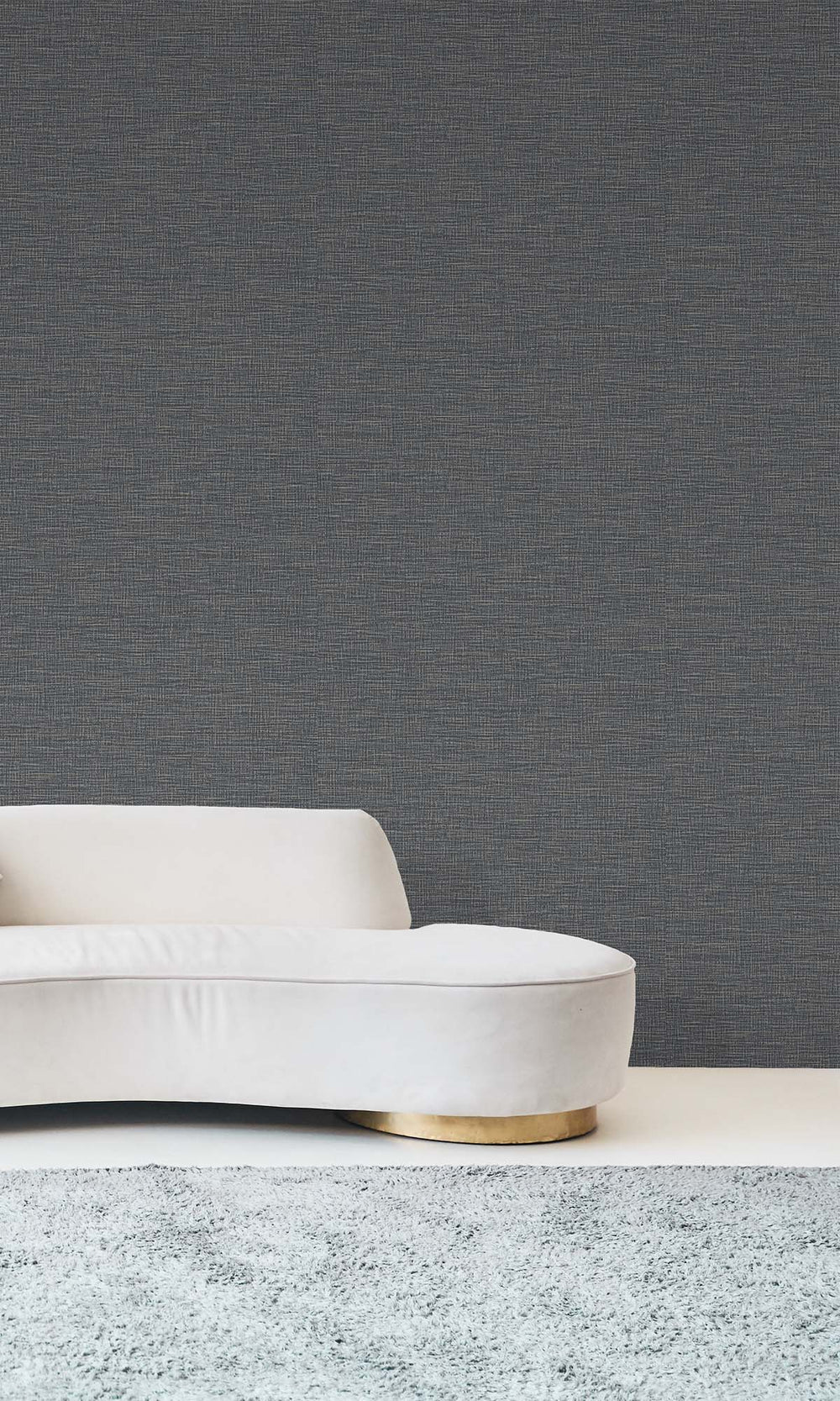 Navy Textured Faux Acrylic Wallpaper R10350