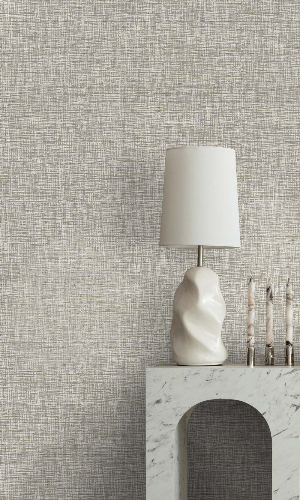 Grey Textured Faux Acrylic Wallpaper R10351