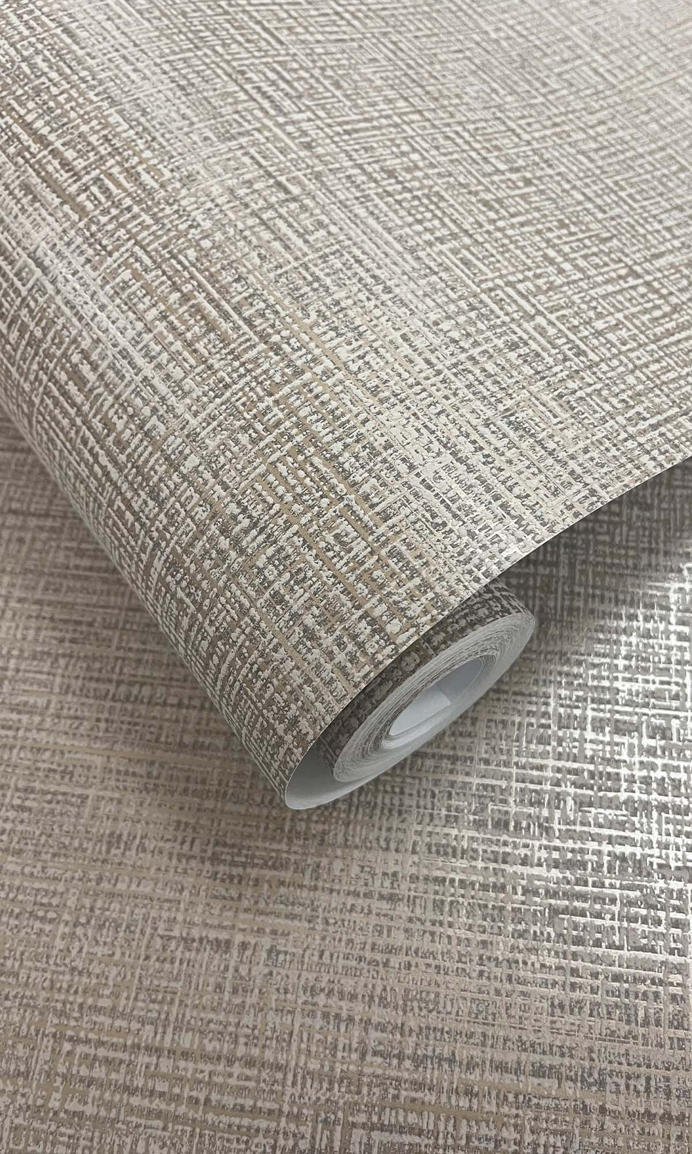 Taupe Textured Faux Acrylic Wallpaper R10352