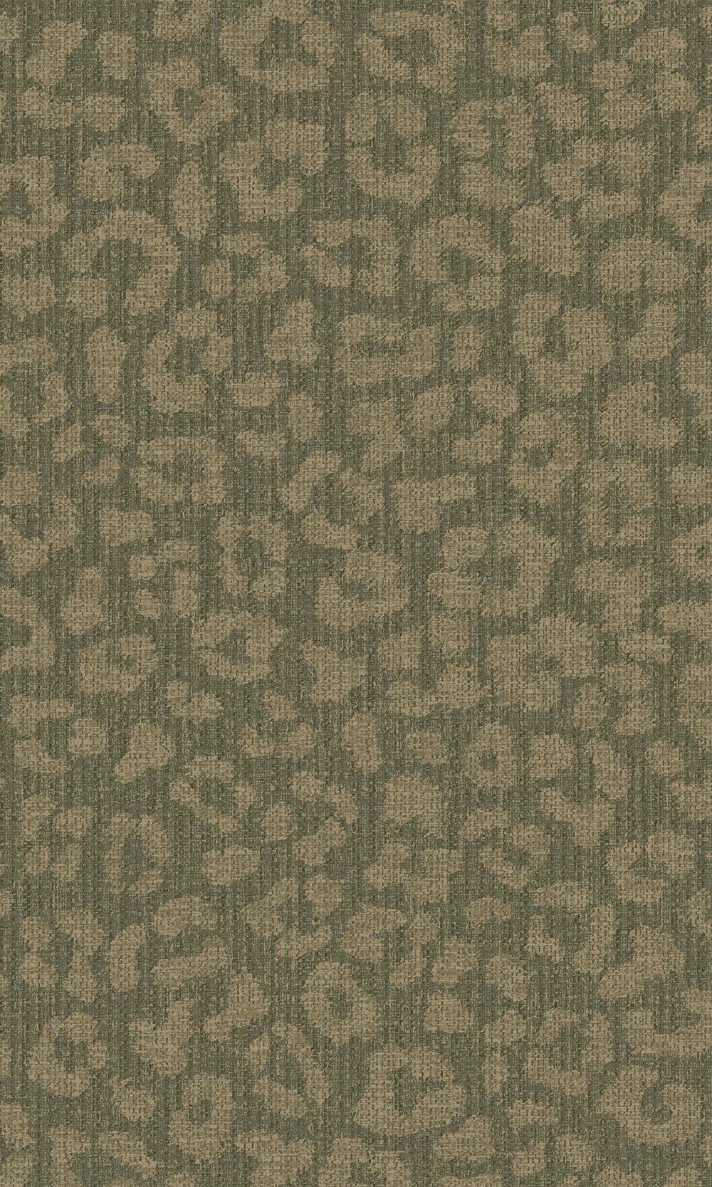 Moss Green Faux Leopard Print Wallpaper R10356
