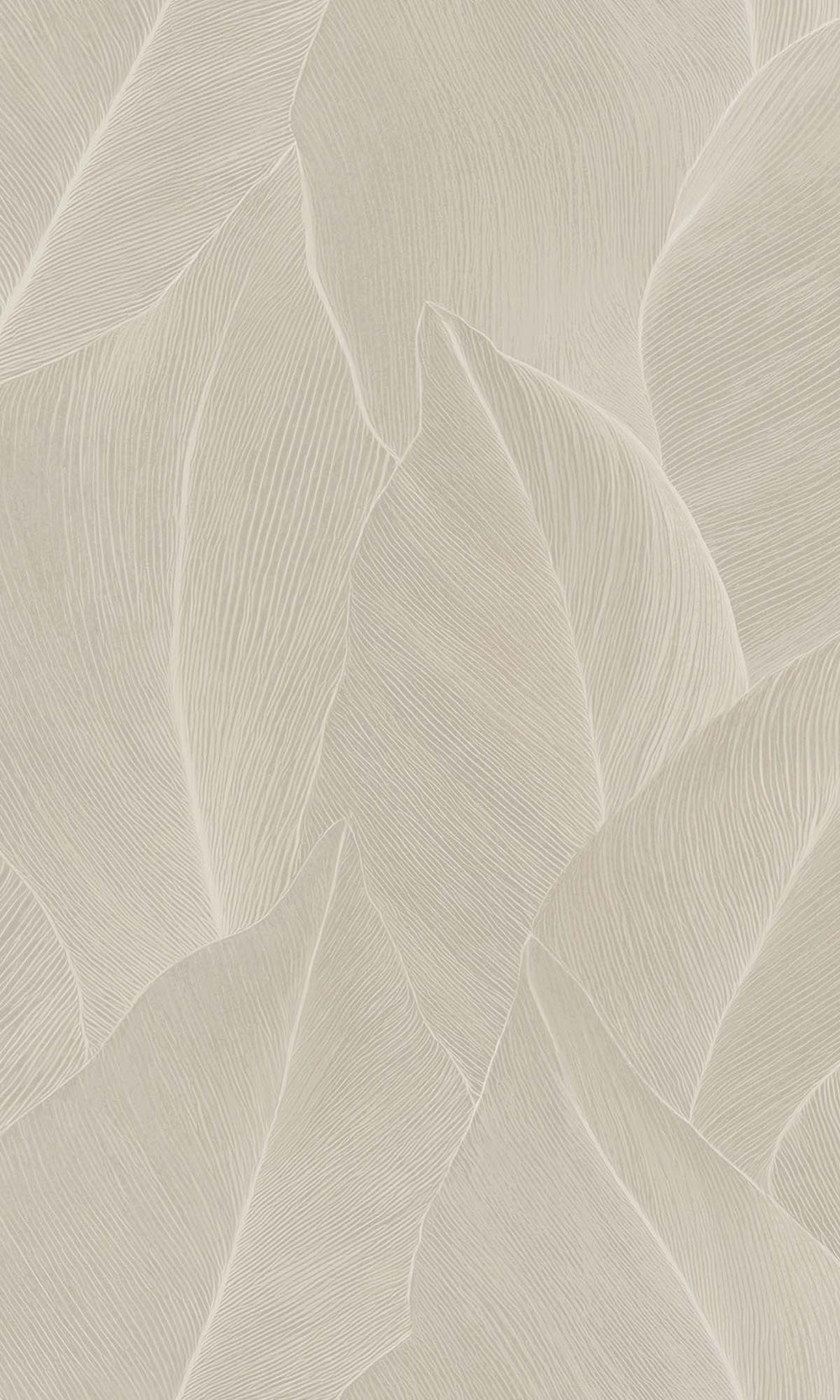 Cream Allover Anthurium Leaf Wallpaper R10360