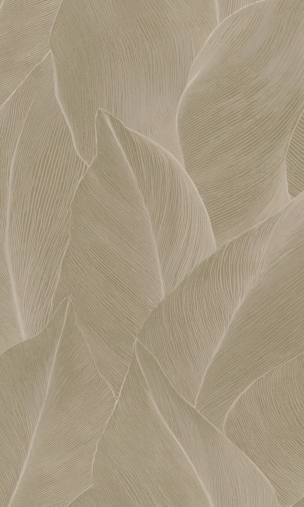 Beige Allover Anthurium Leaf Wallpaper R10361