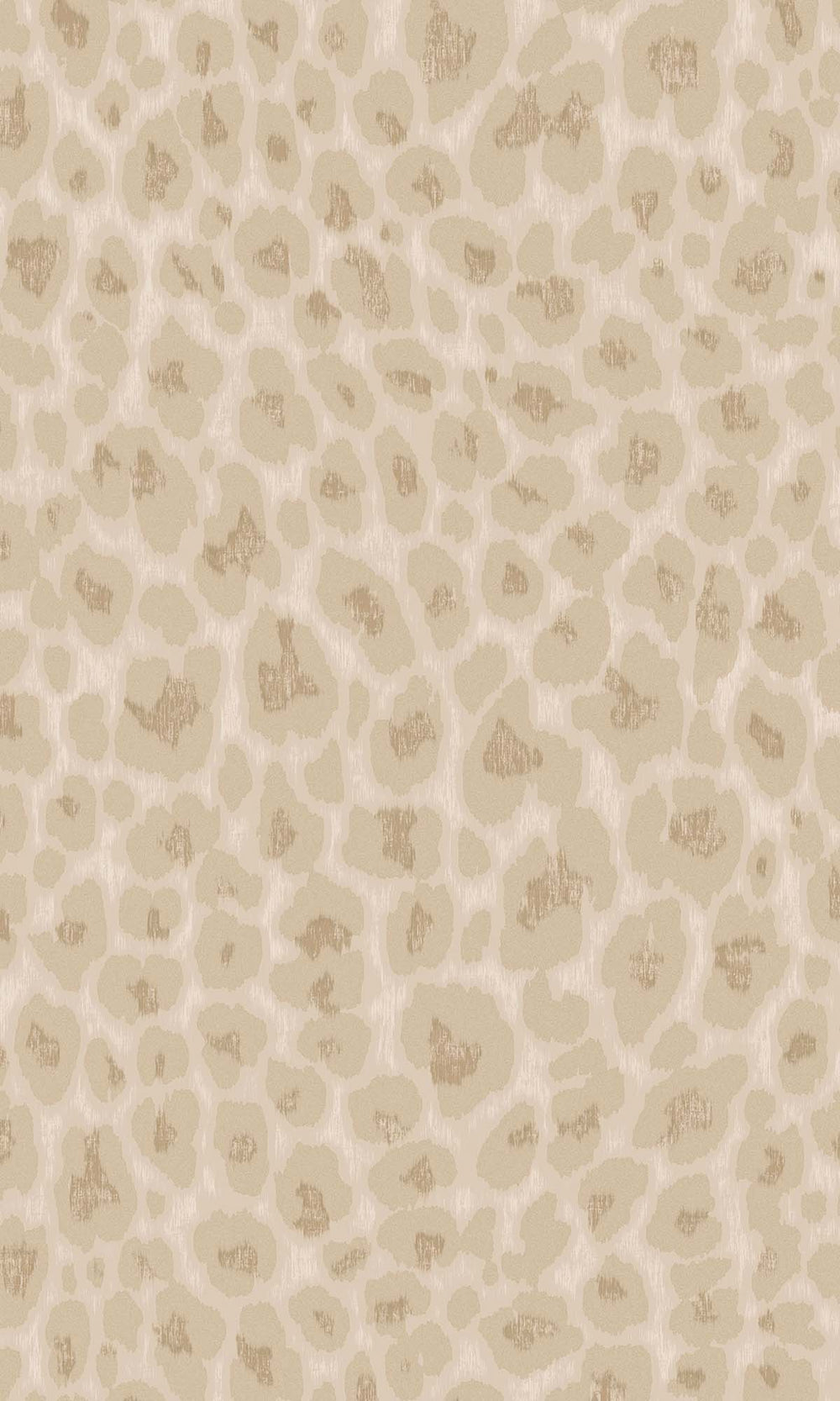 Cream Beaded Leopard Print Wallpaper R10368