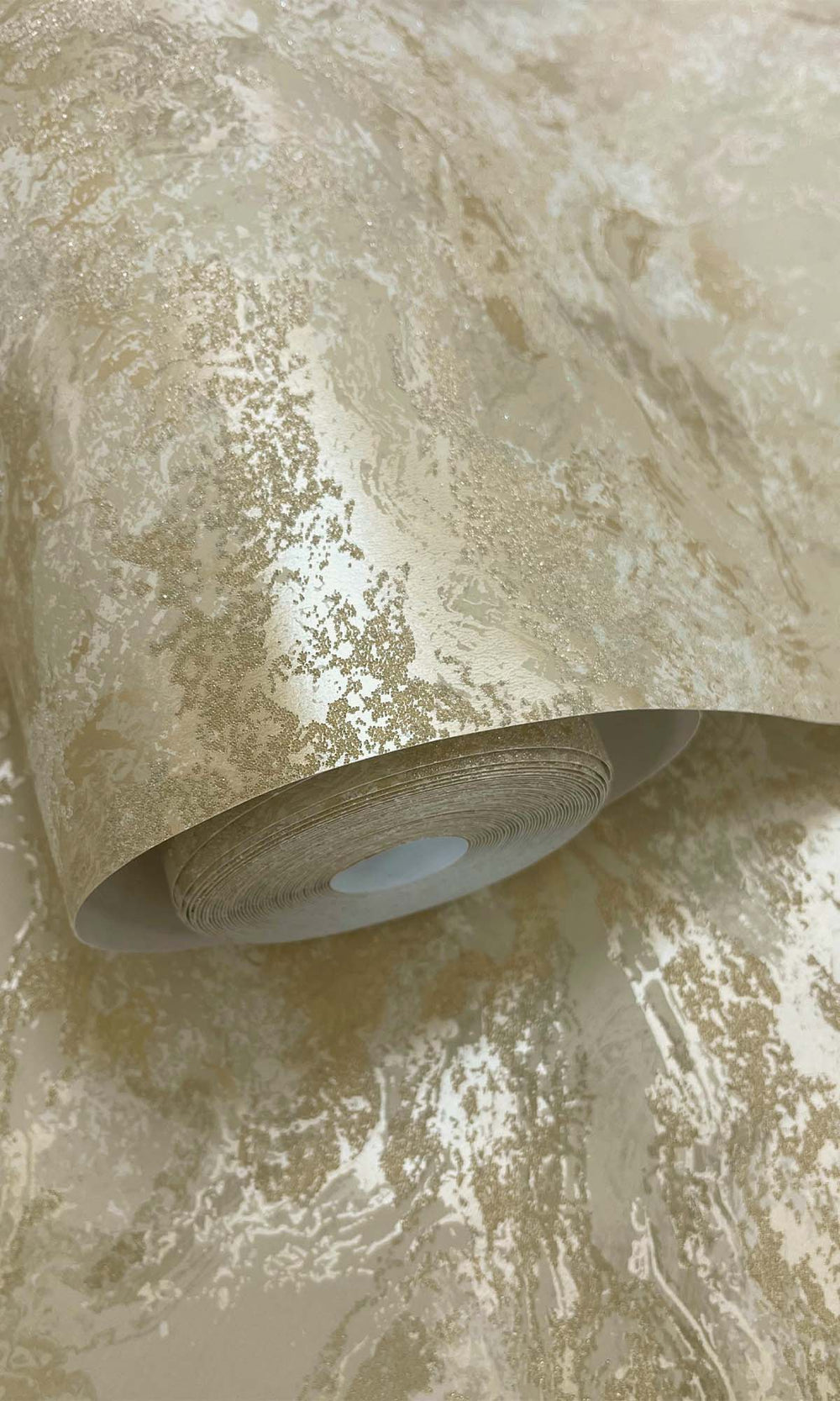 Beige Beaded Marble Effect Wallpaper R10372
