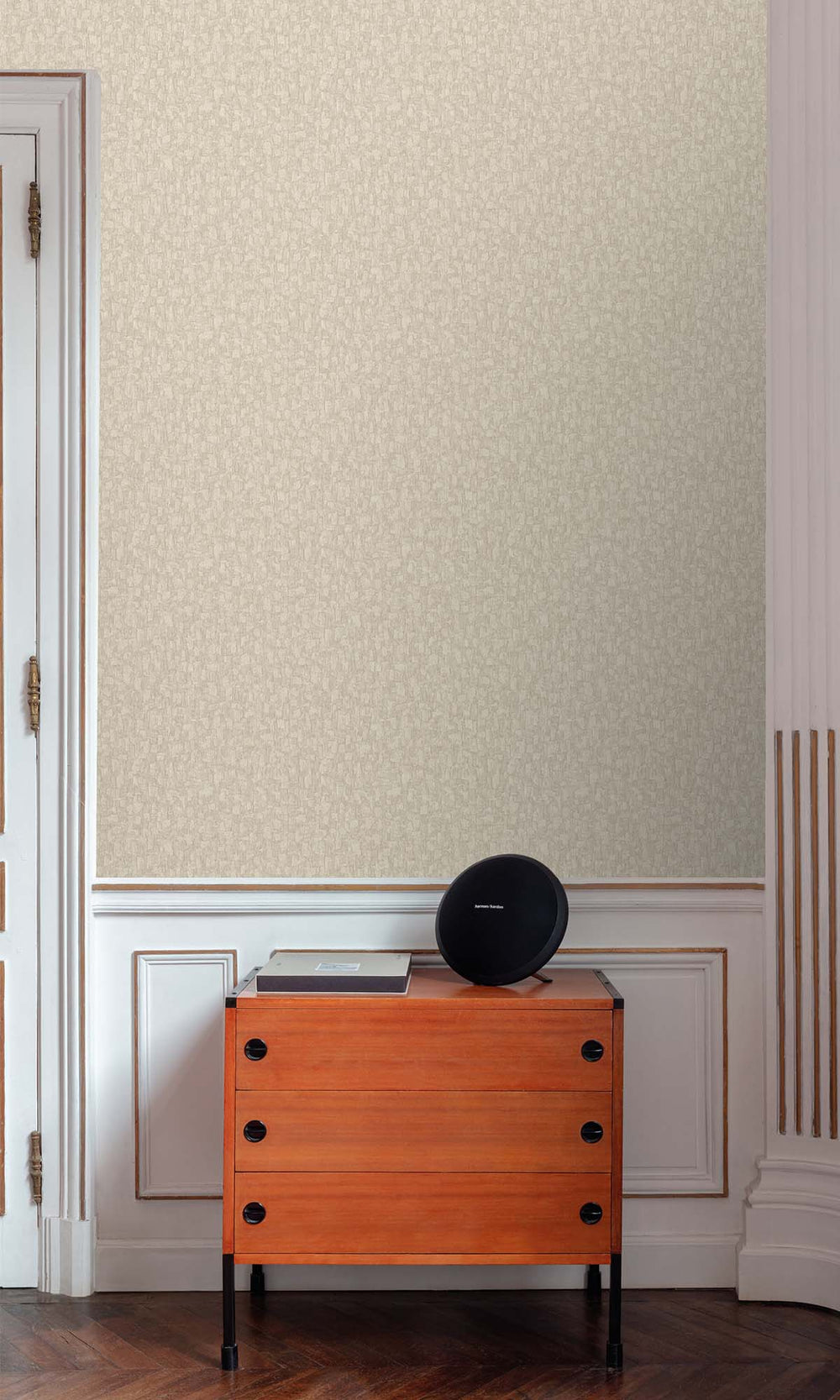 Desert Khaki Brushed Blocks Wallpaper R10375