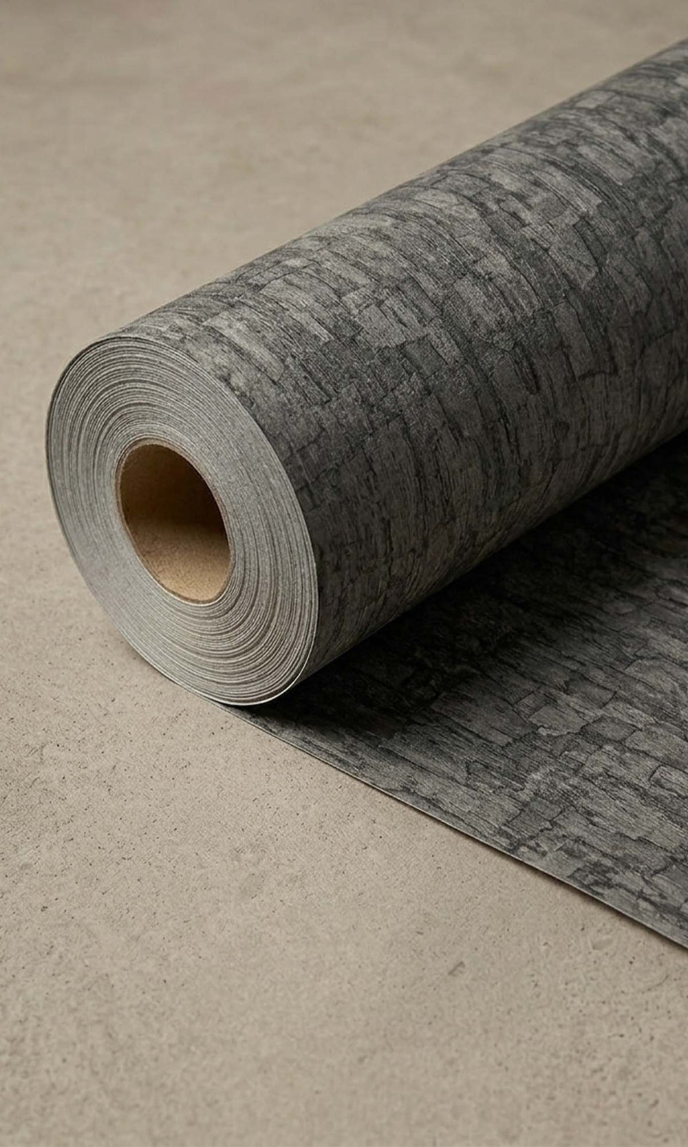 Charcoal Smudge Brushed Blocks Wallpaper R10378