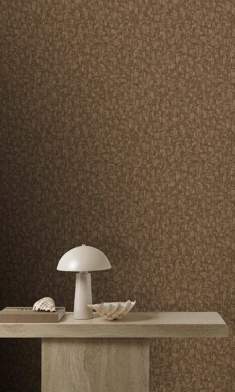 Irish Coffee Brushed Blocks Wallpaper R10379