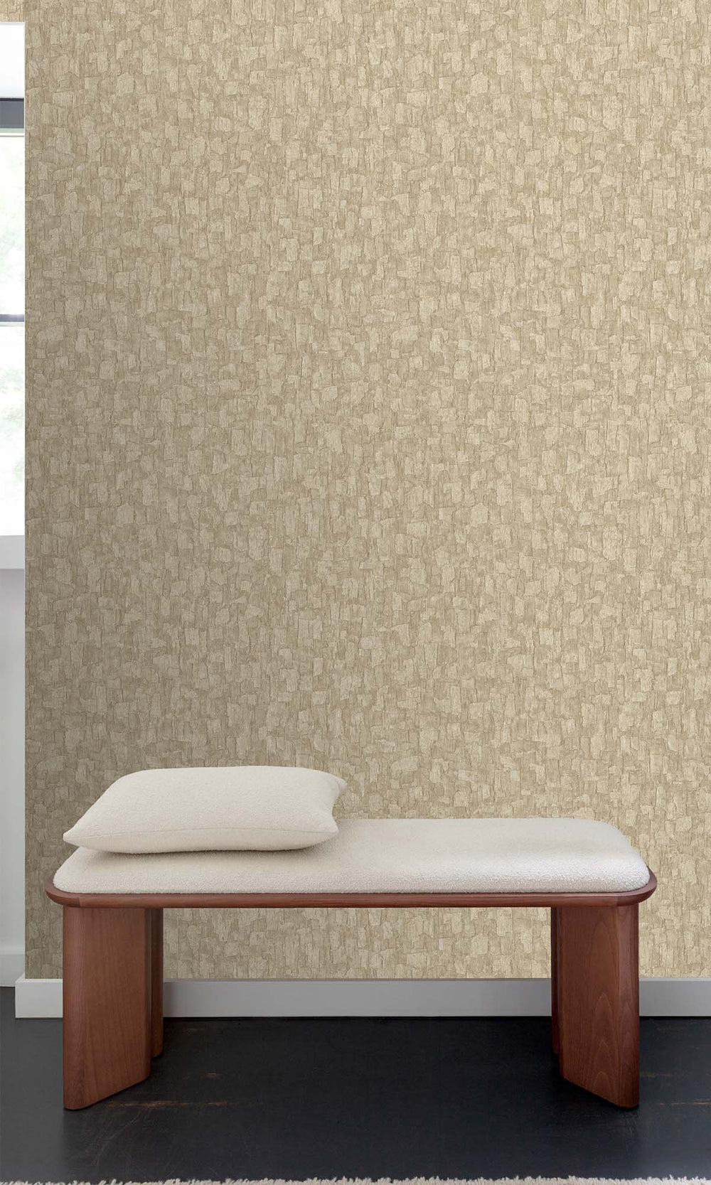Biscotti Brushed Blocks Wallpaper R10380