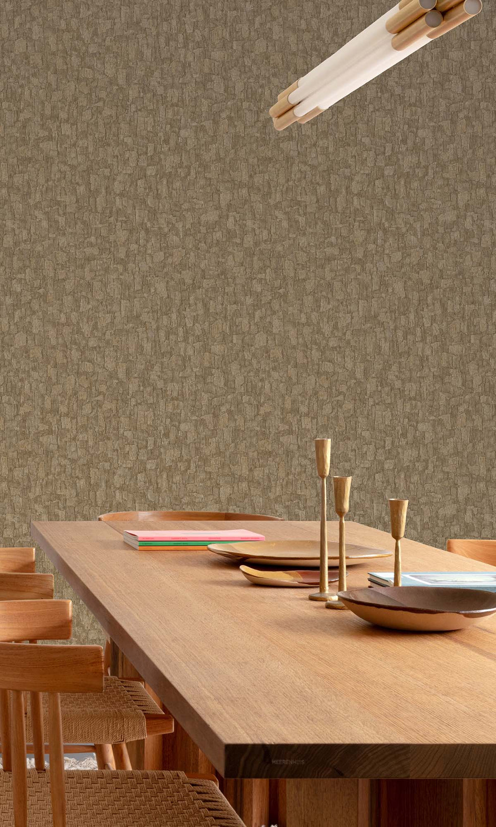 Corkboard Brushed Blocks Wallpaper R10382