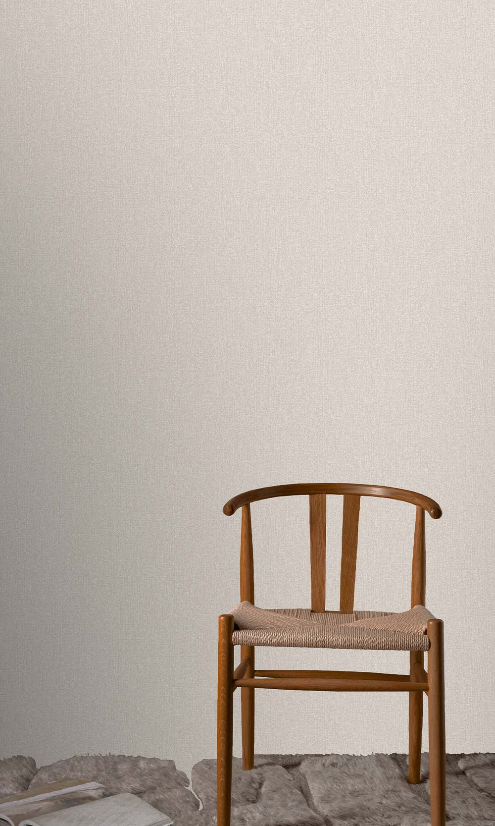 Thistle Grey Faux Linen Weave Wallpaper R10384