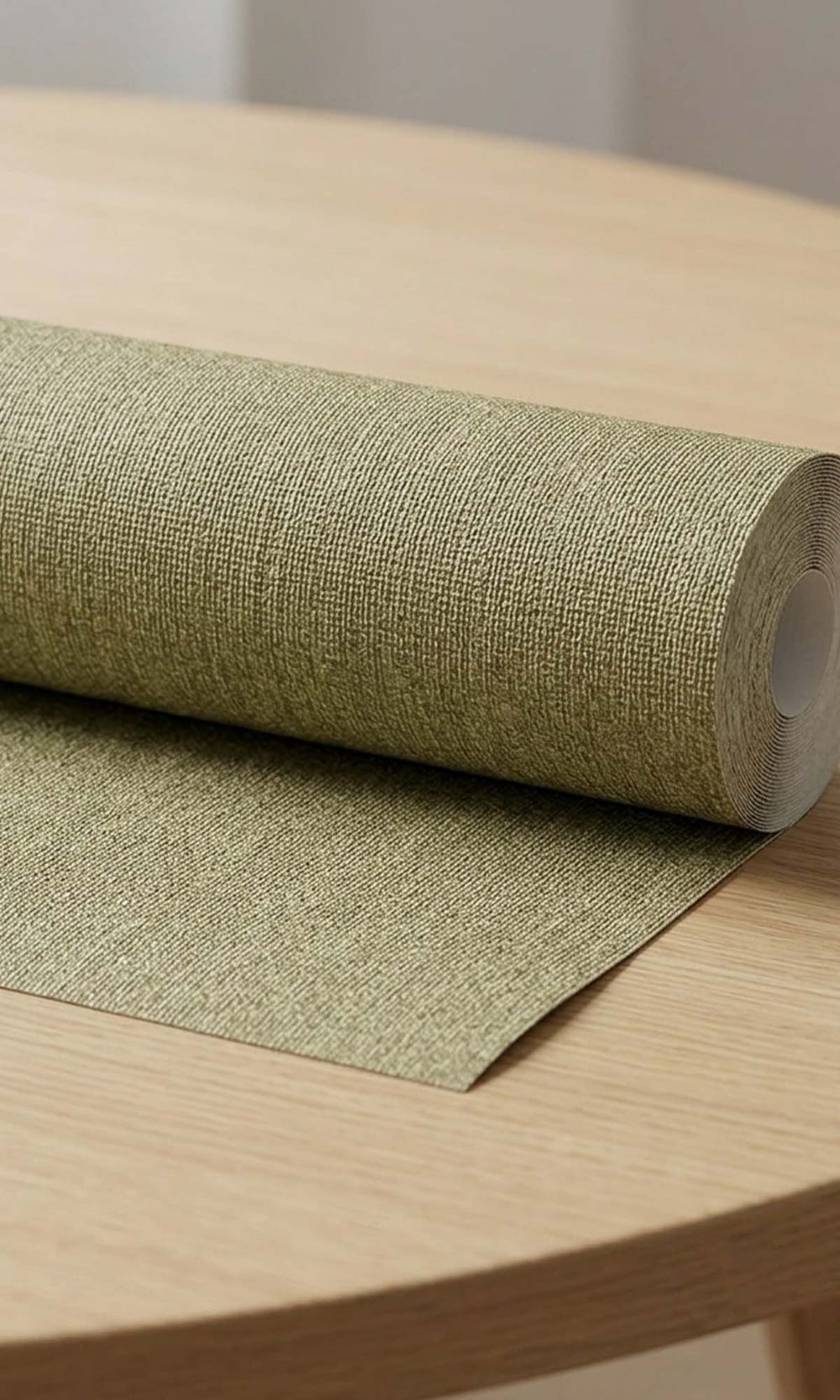 Autumn Laurel Faux Linen Weave Wallpaper R10385