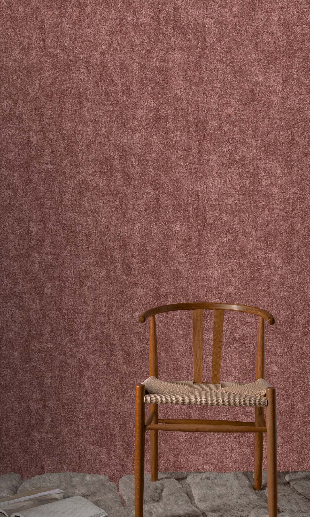 Antique Garnet Faux Linen Weave Wallpaper R10388