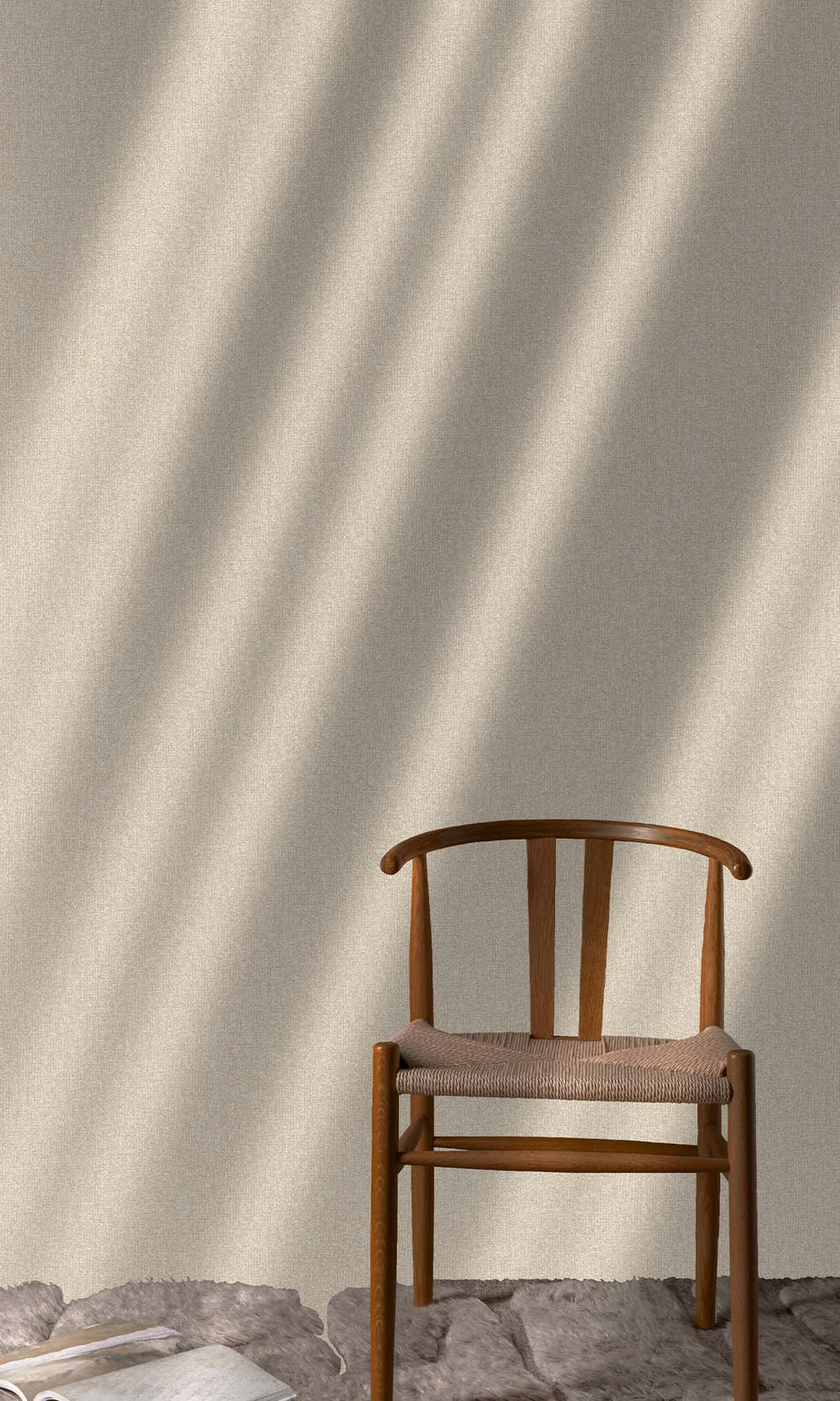 Desert Khaki Faux Linen Weave Wallpaper R10390