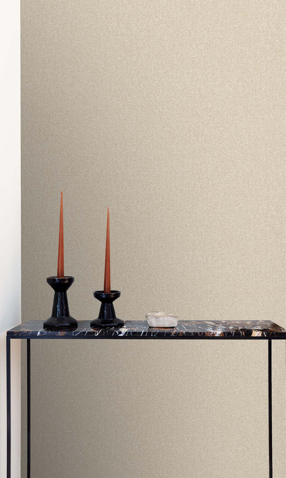 Desert Khaki Faux Linen Weave Wallpaper R10390