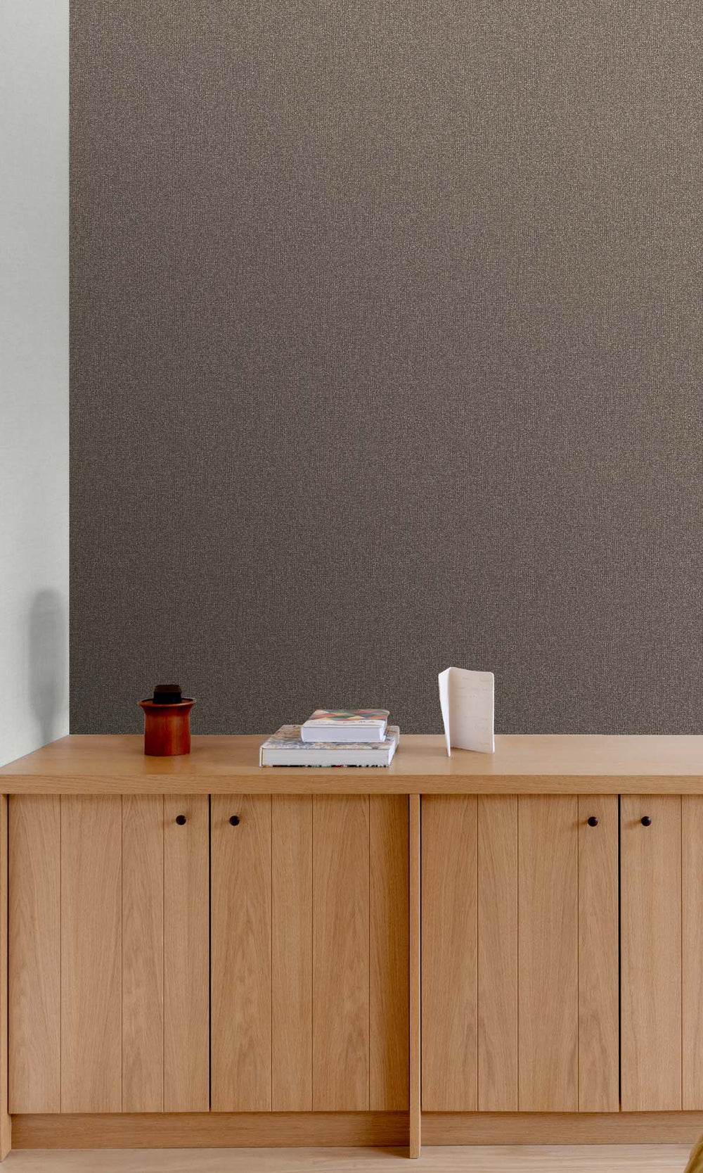 Nile Clay Faux Linen Weave Wallpaper R10394